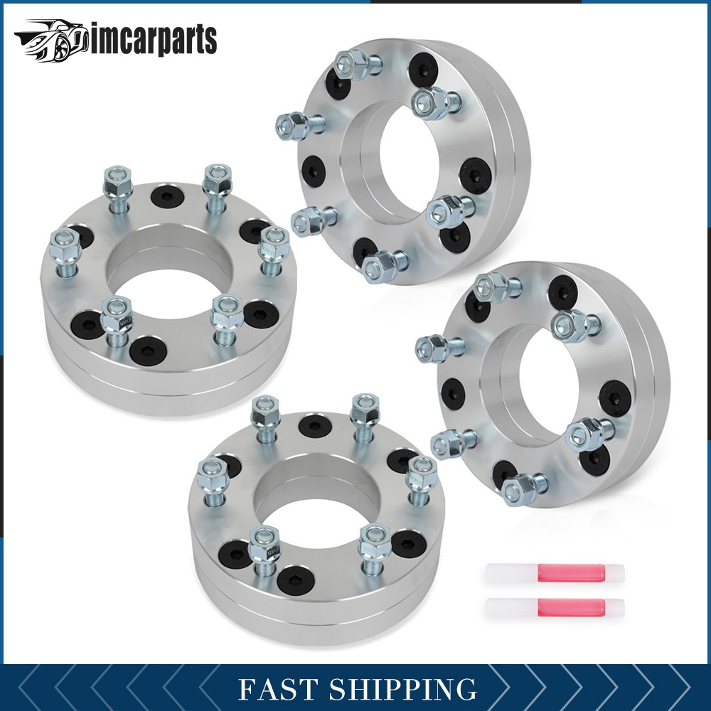 (4) 2" 5x135 to 6x5.5 Wheel Adapters For Ford F-150 5x135 Hub to 6x139.7 Wheel