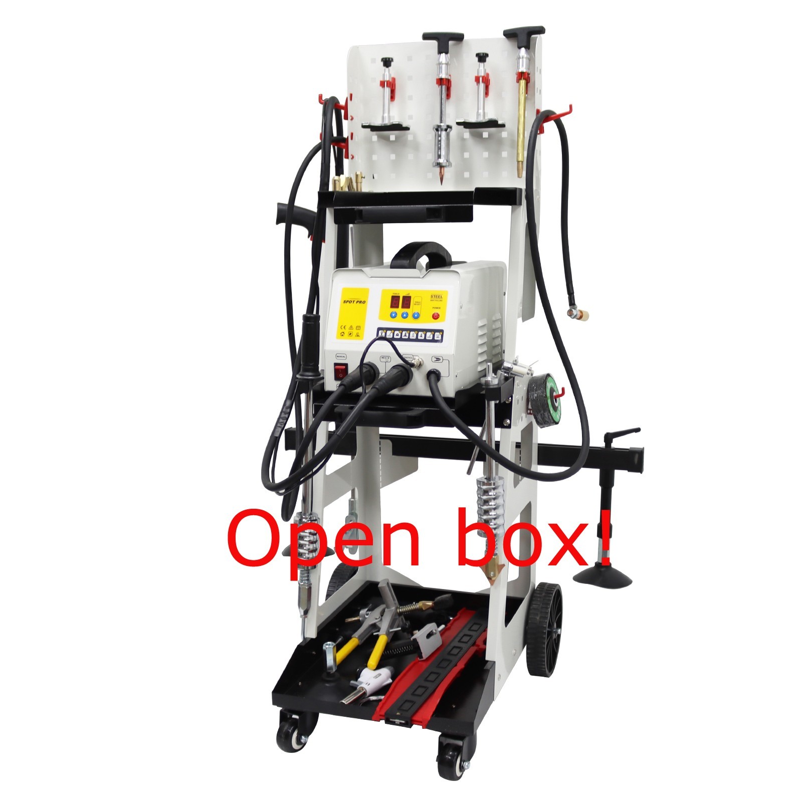 Open box! Steel Dent Pulling Machine Welder Data Recovery Tool Cart110V M3/4/5/6
