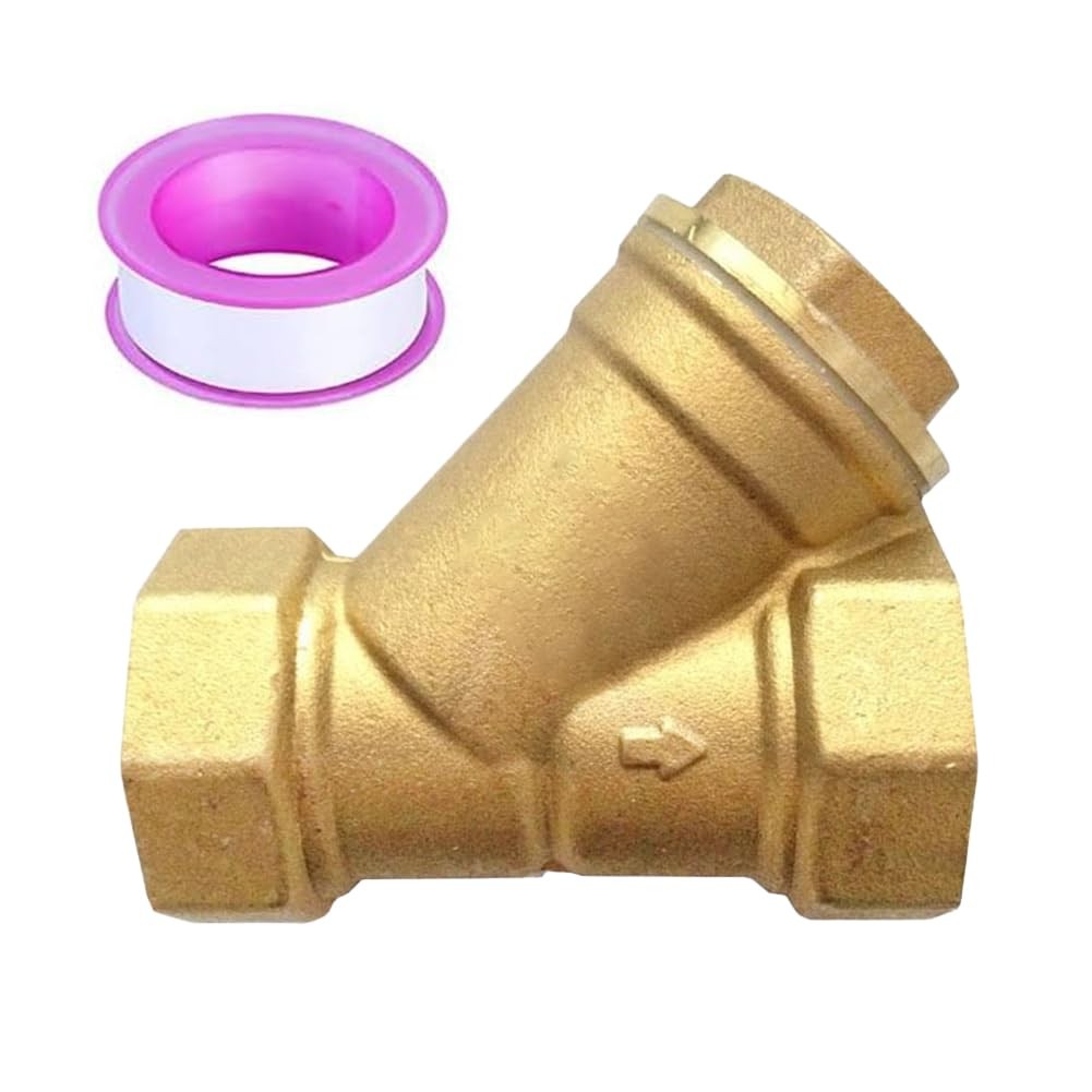 3/4" Female Y Shaped Brass Strainer Mesh Filter Valve