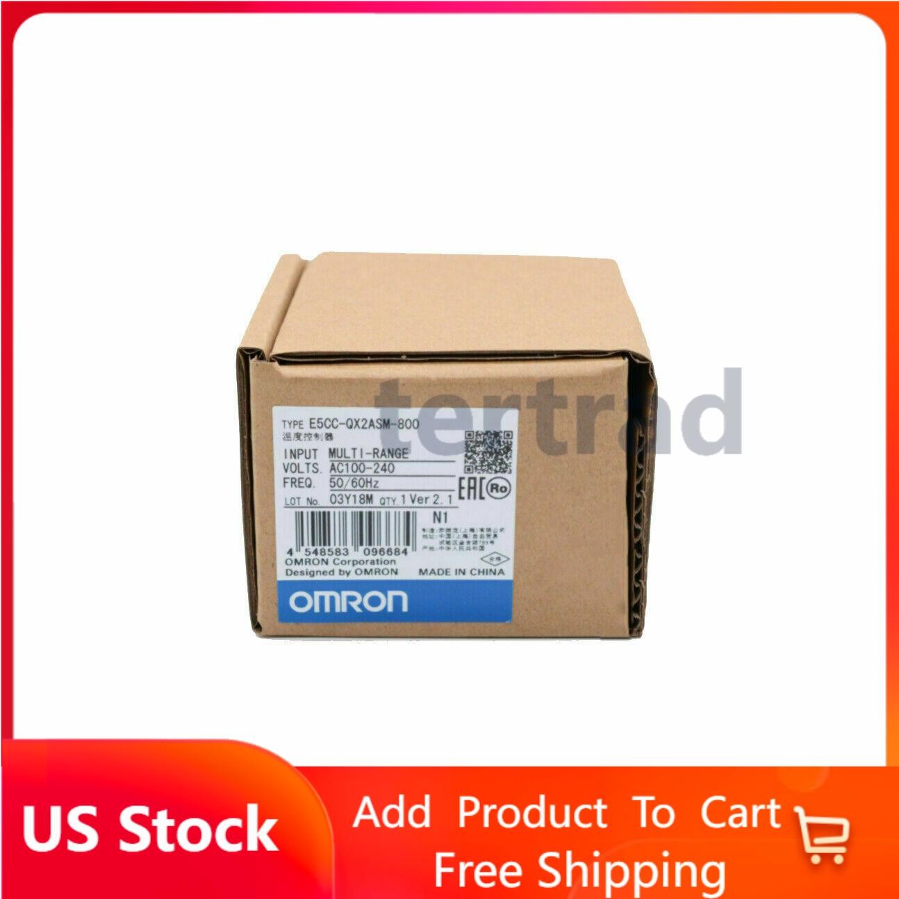 New in box Omron E5CC-QX2ASM-800 Temperature Controller 100-240VAC E5CCQX2ASM800