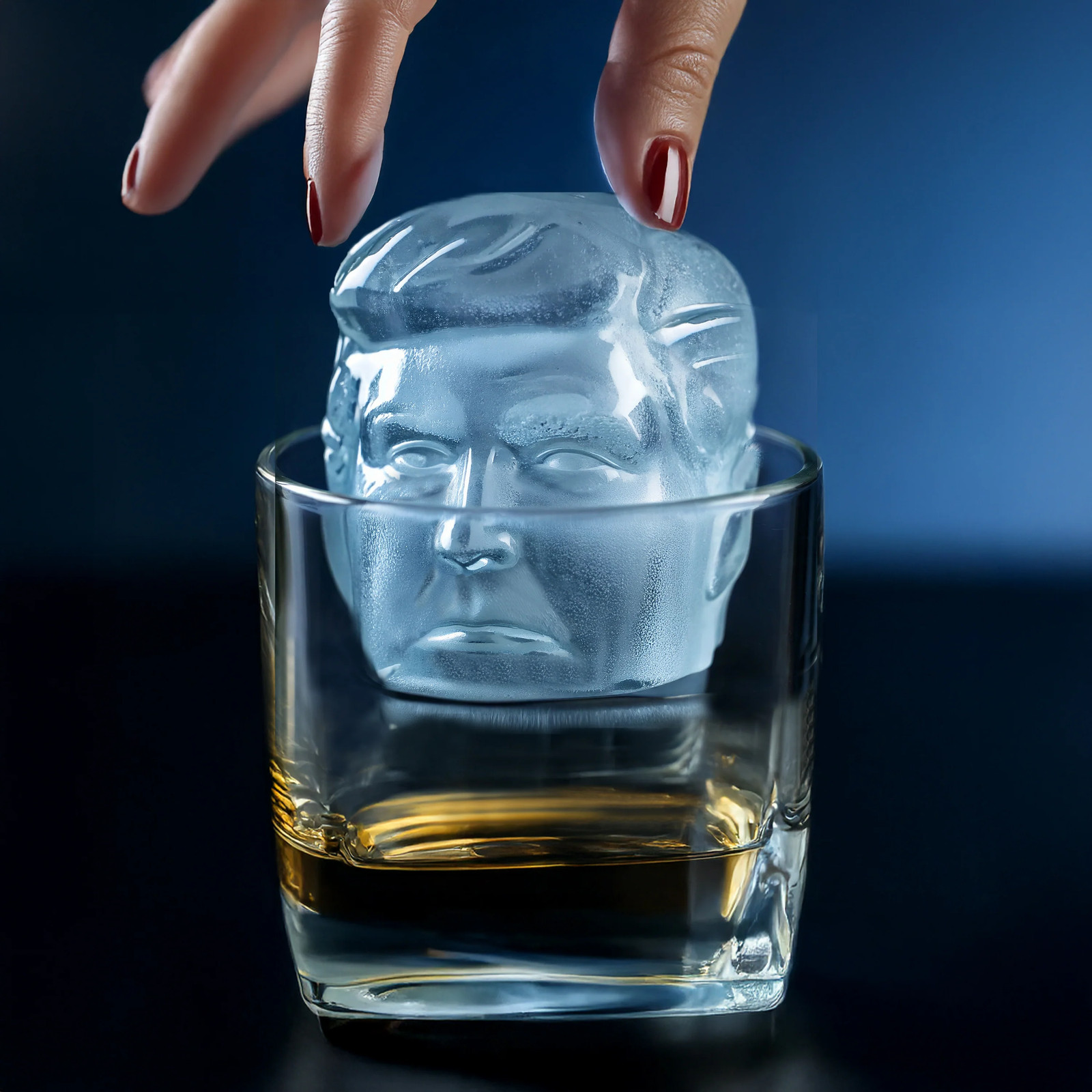 Trump Ice Cube Maker | Novelty Ice Mold | Patriotic Drink Accessory