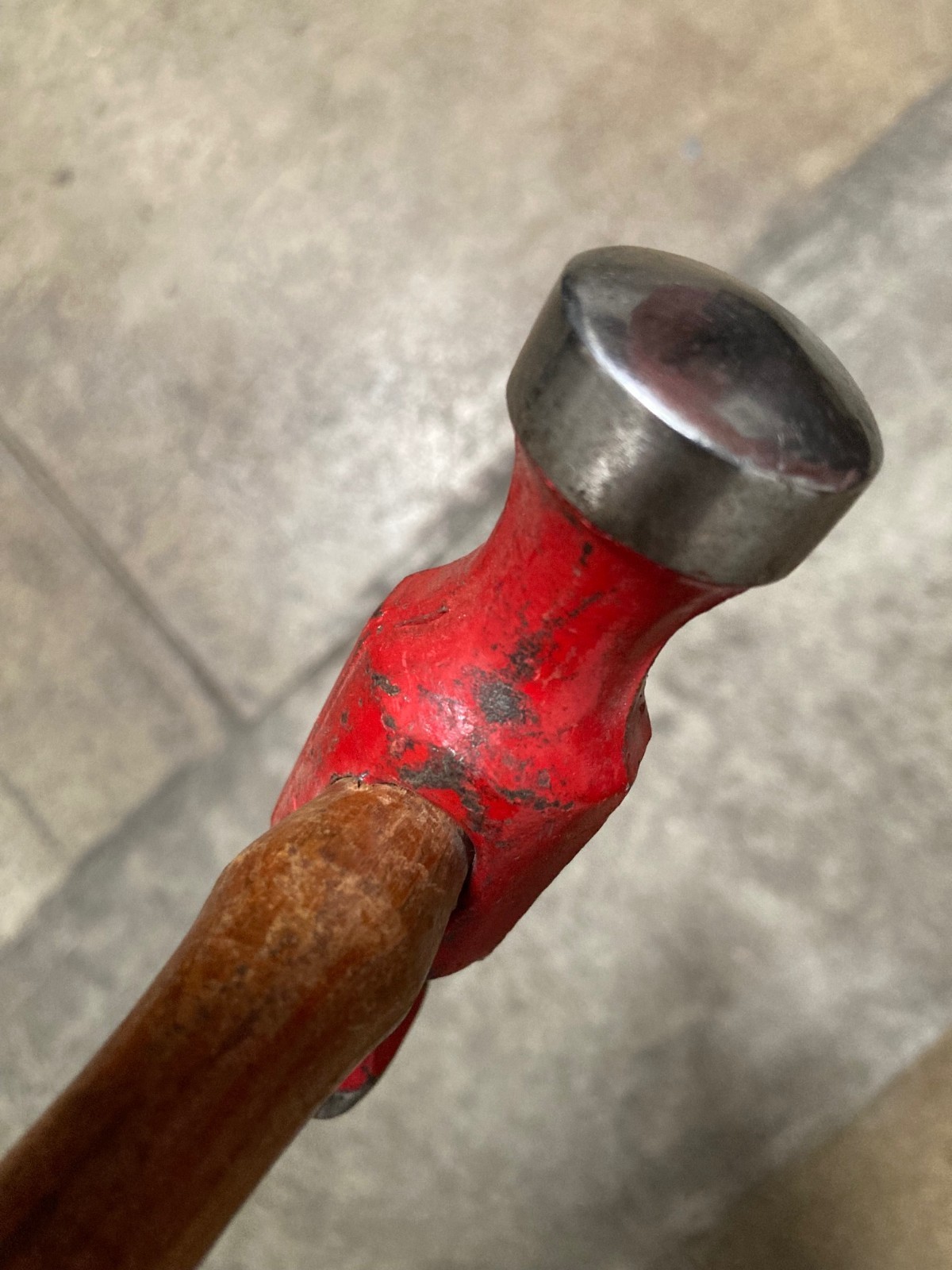 Vintage 1.5 lb Forge Rounding Hammer – Domed Round & Square Faces - Hickory