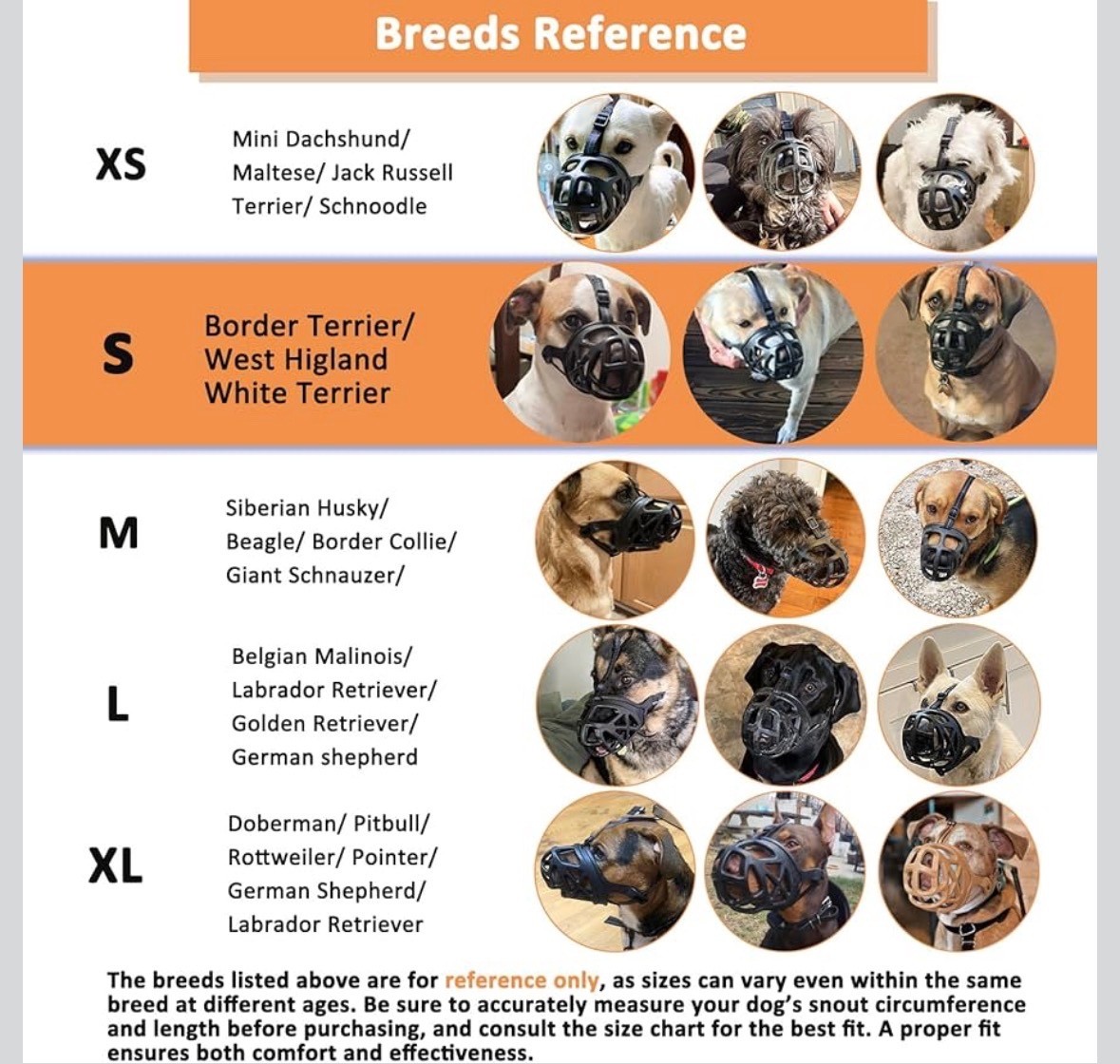 BARKLESS Dog Muzzle, Basket Muzzle for Biting, Chewing and Scavenging, Humane..
