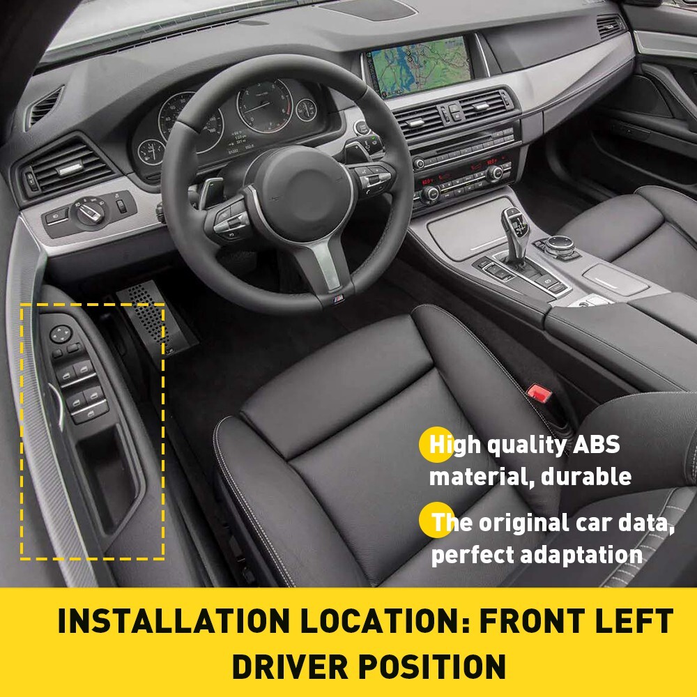 Door Switch Panel Handle Pull Inner Trim Front Left Fit 10-17 BMW 5 Series F10