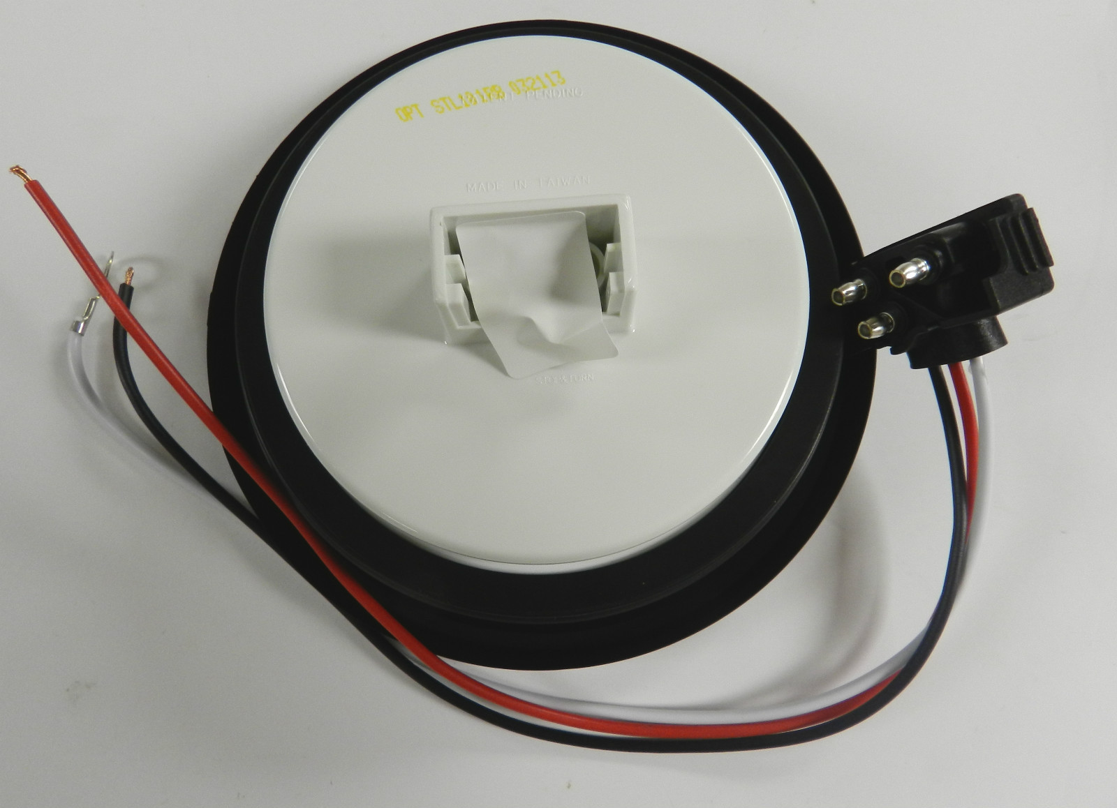 (2) RED 4" Round LED 21 SMD Diodes Stop, Turn, Tail Light Optronics Glo-Light
