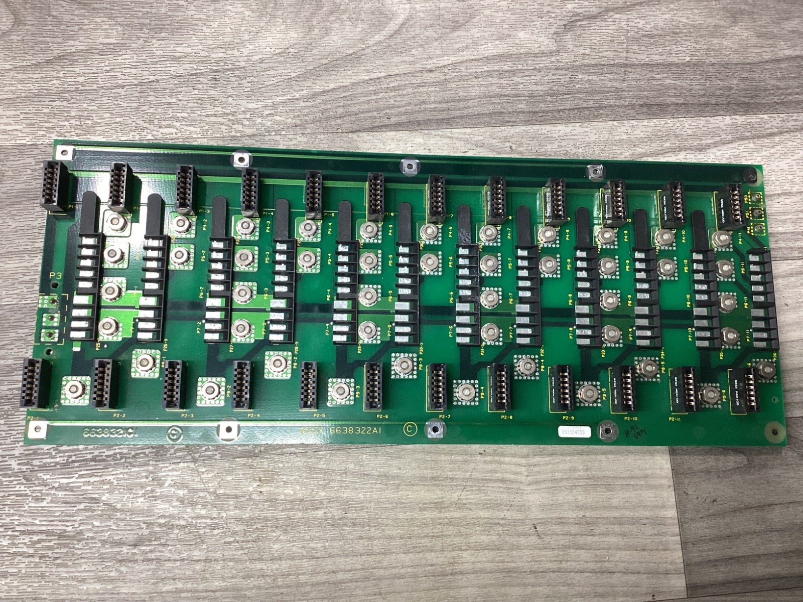 Bailey Controls, Assy 6638322AI 663832IFI Circuit Board Back Panel #104N97