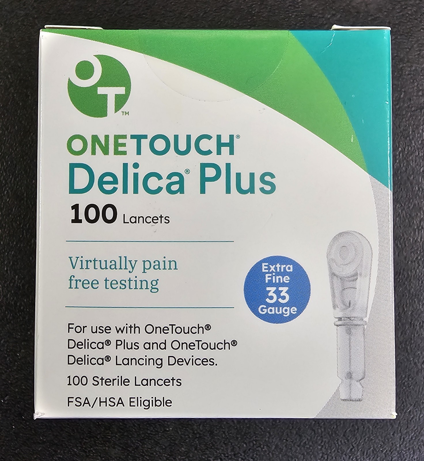 New Sealed OneTouch Delica Plus Lancets Extra Fine 33G Exp. 01/31/2030 Qty 100