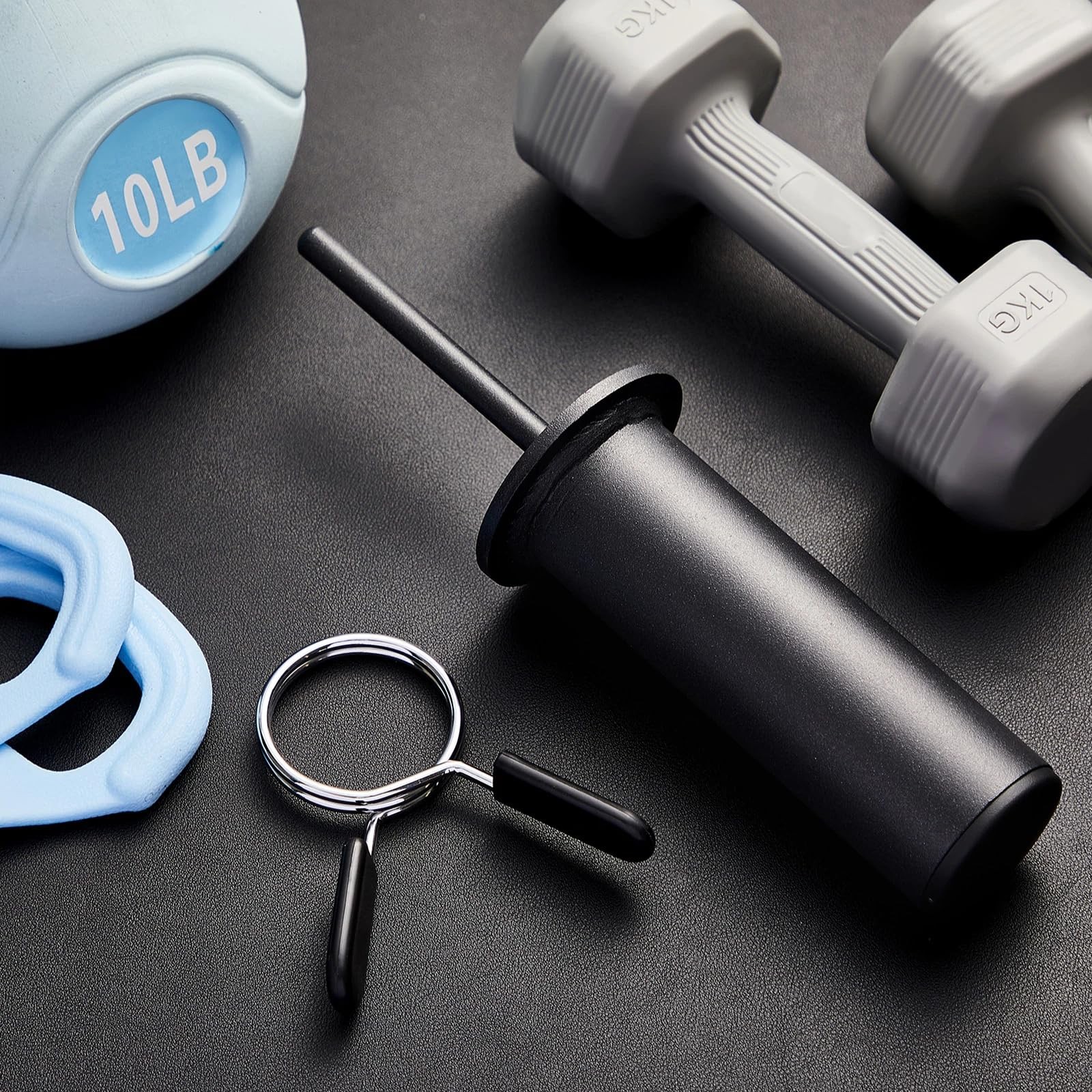 2 Pcs Weight Stack Pin Extender Gym Pin with Spring Clip Collar for 2 Inch We...