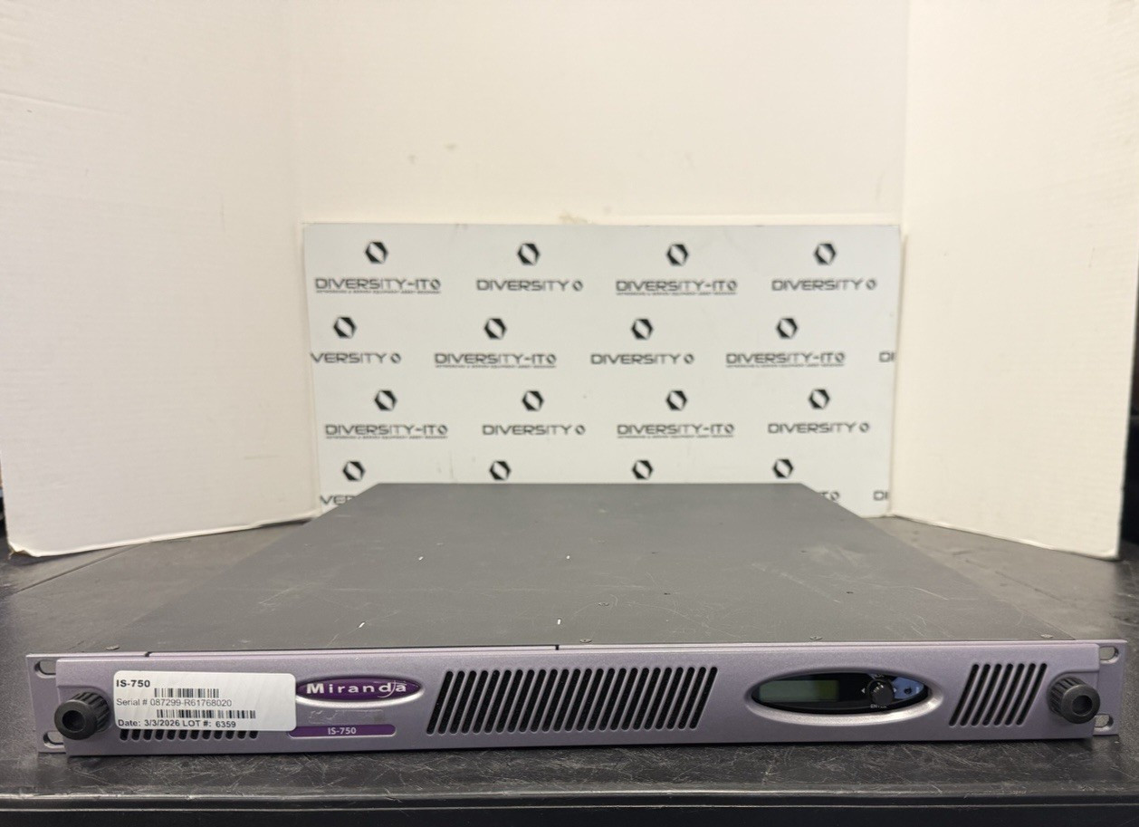 Miranda Imagestore IS-750 R2 Master Control Channel Branding Processor