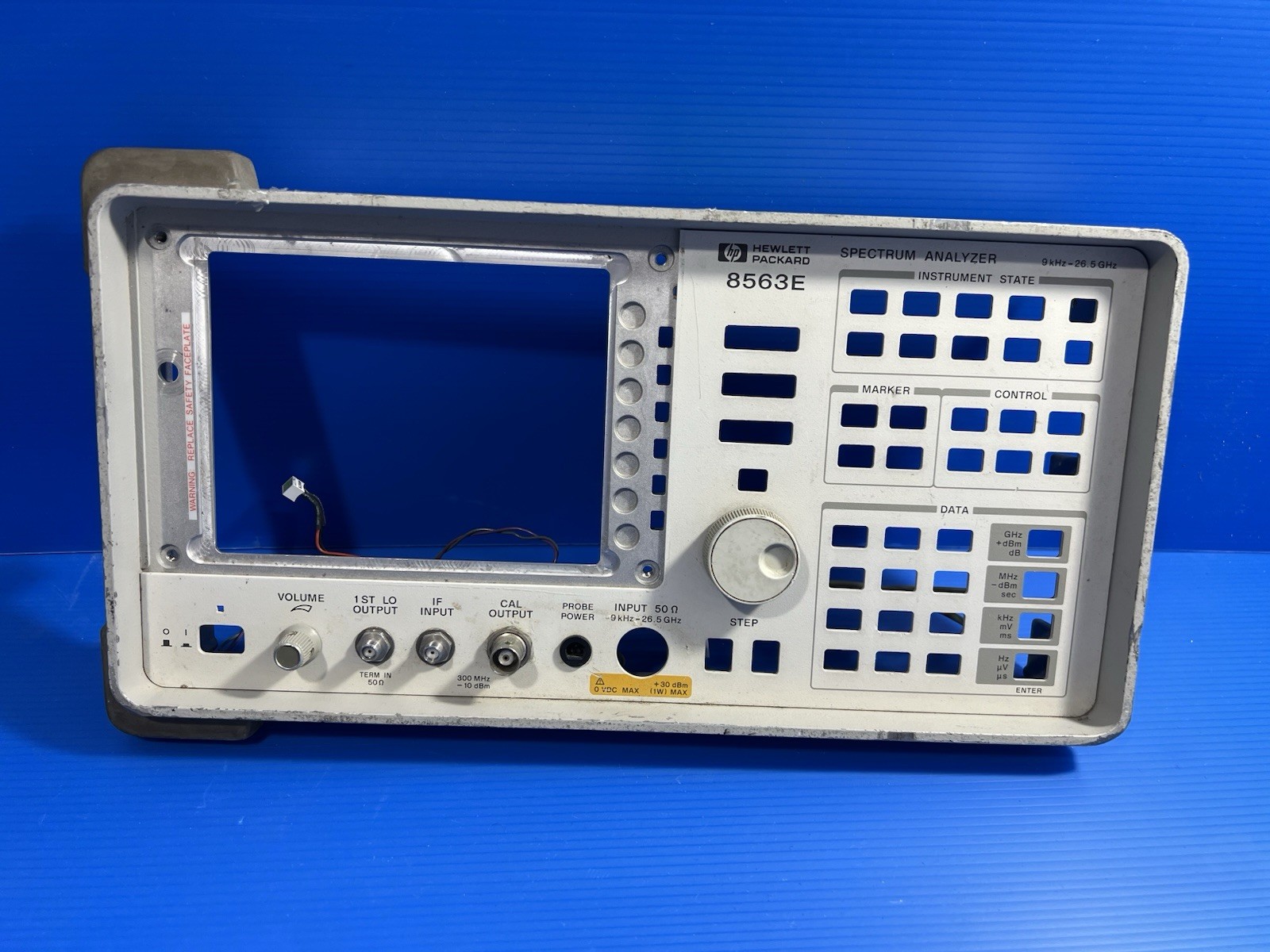 Agilent HP 8563E 9 kHz - 26.5 GHz RF Spectrum Analyzer Panel Only