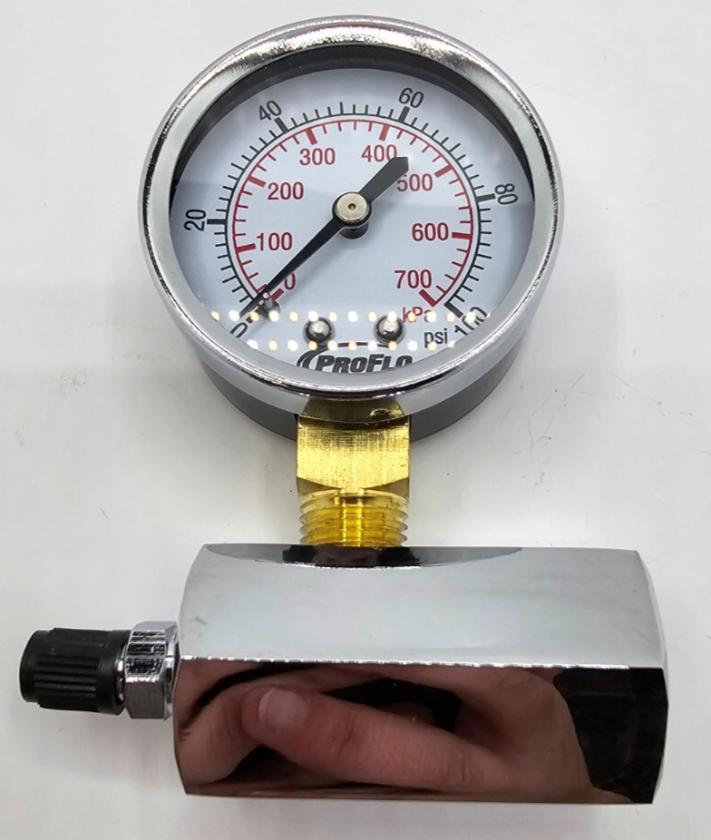 (QTY 3) Proflo OF 13895.5C Gas Test Gauge 0-100 PSI 2020.04.10E