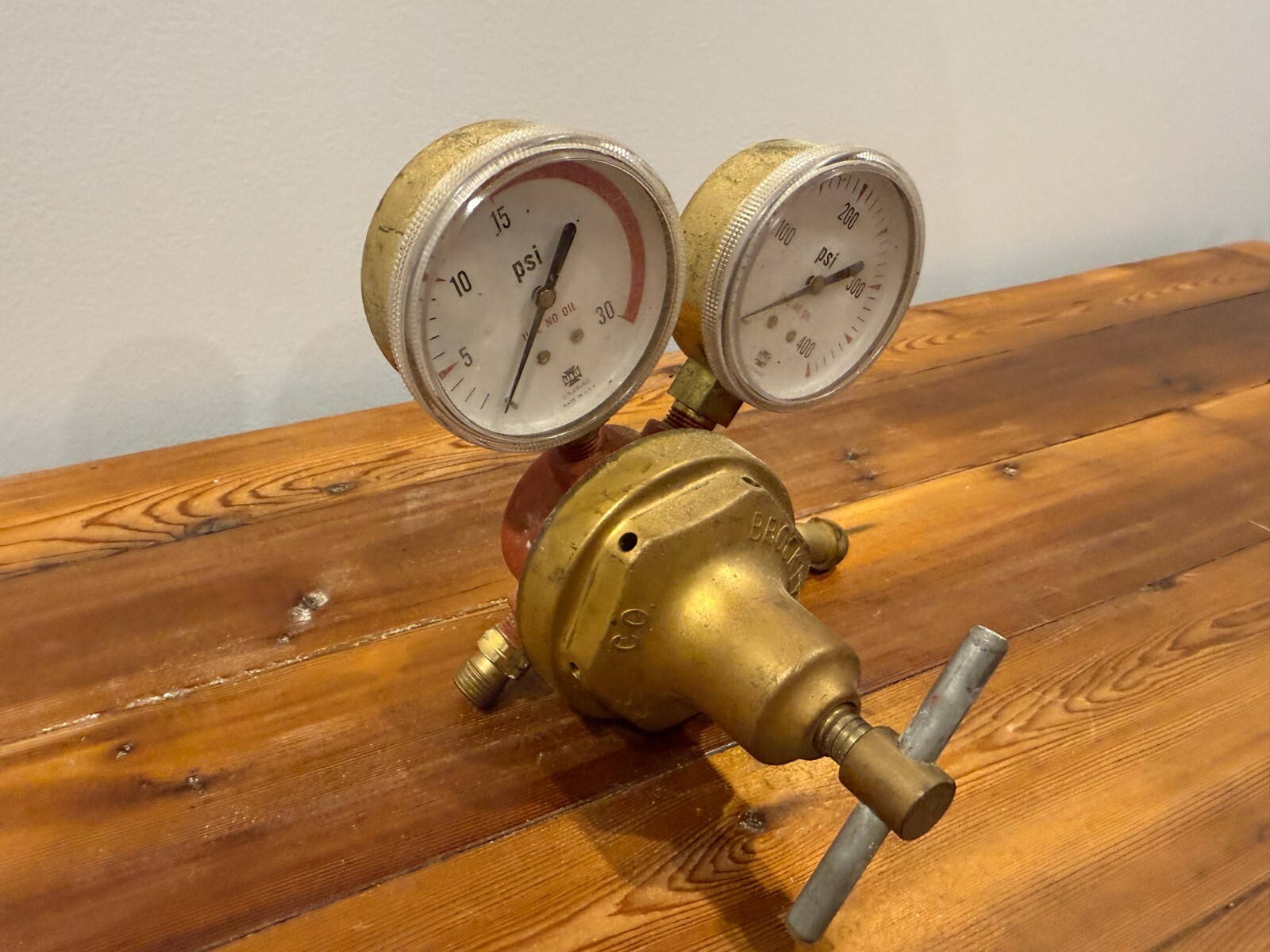 Brooklyn NY Acetylene Oxygen Brass Regulator S-S Co.