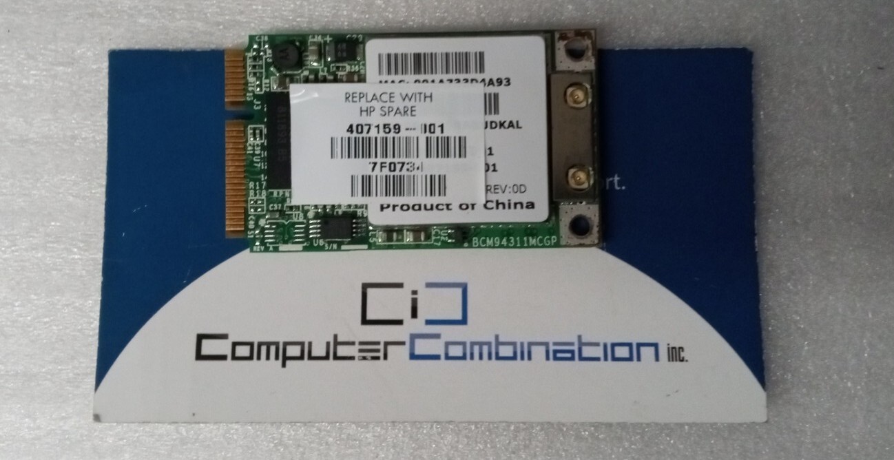 Broadcom Mini PCI Express Wireless Card BCM94311MCG 395261-001 407159-001