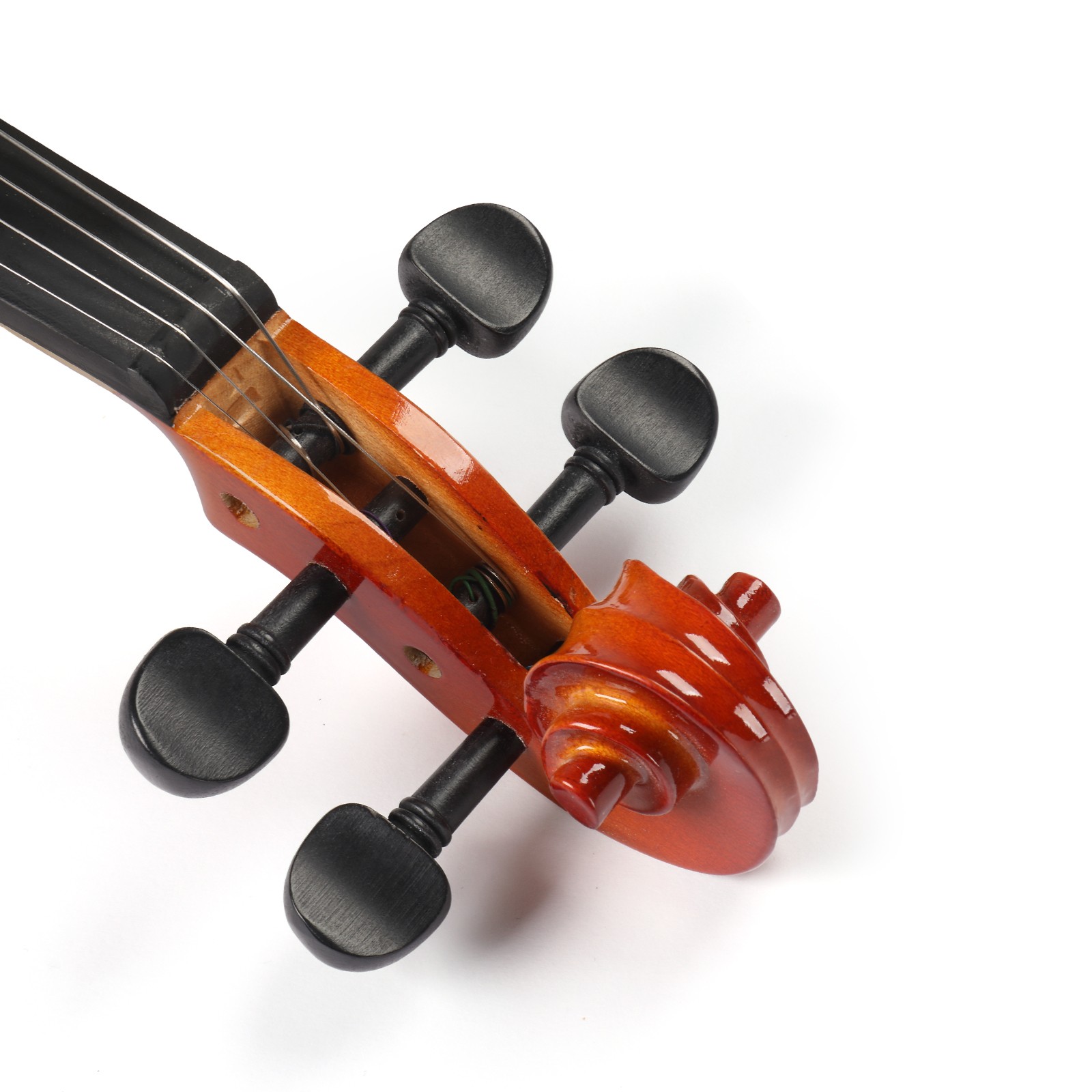1/8 Acoustic Solid Wood Violin with Case Bow Rosin String Shoulder Rest Natural