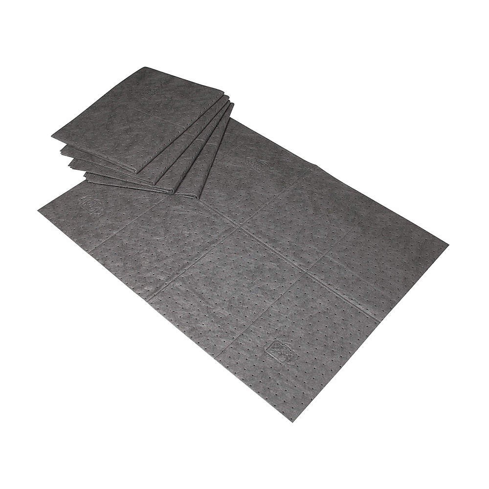 PIG HC100 Absorbent Pad,Chem/Hazmat,Gray,PK20 30RF37