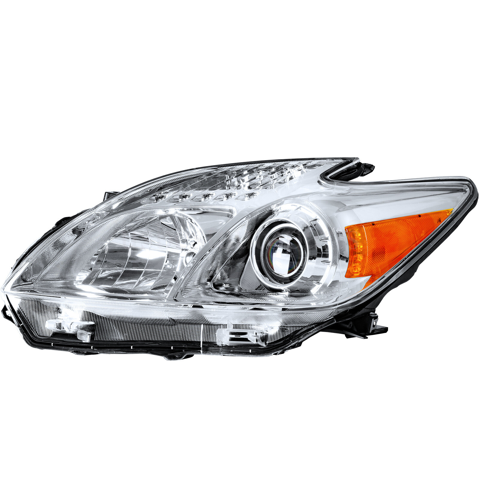 Headlights Headlamps Driver Passenger Pair For 2012 2013 2014 2015 Toyota Prius