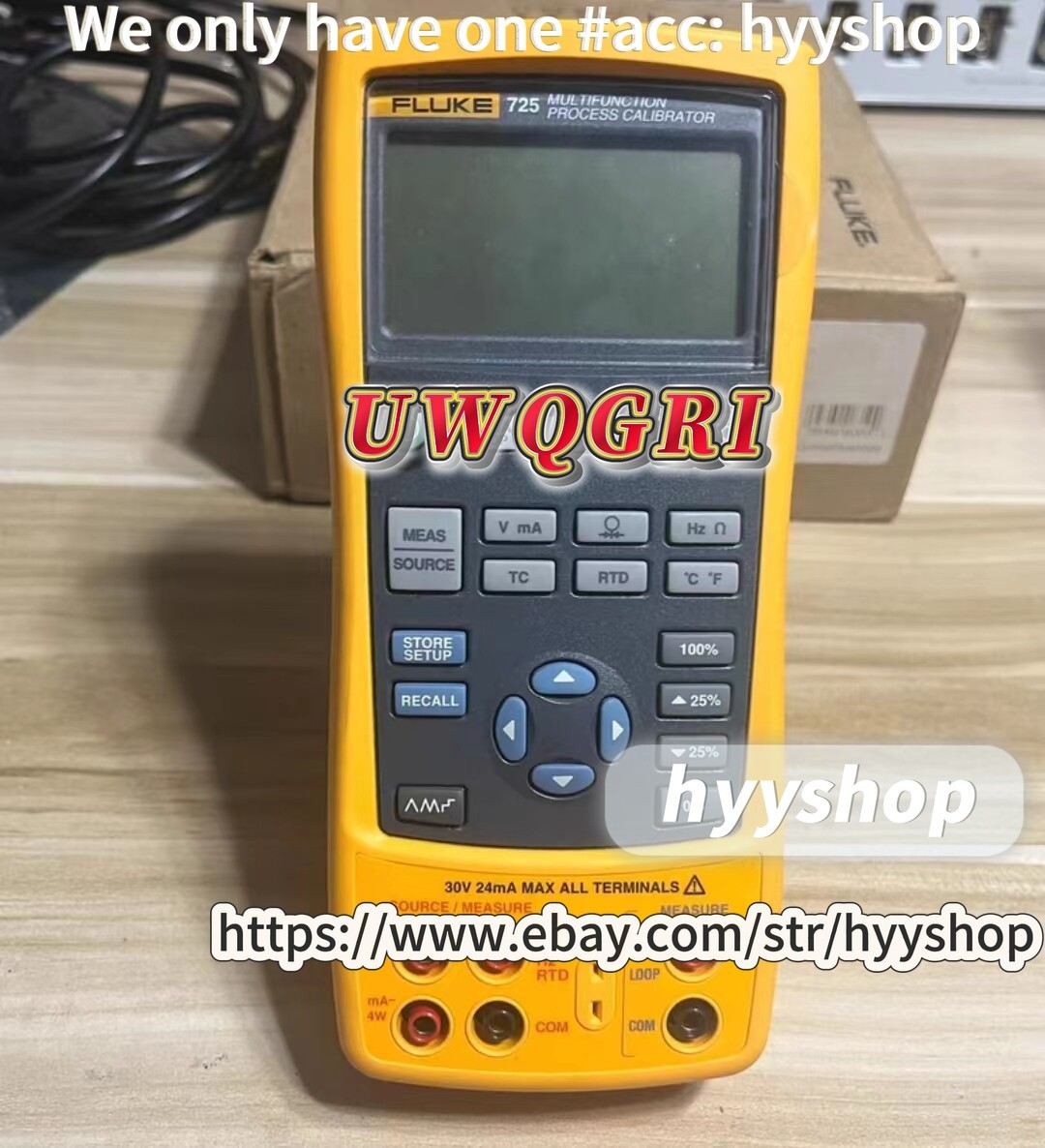Fluke 725 Multi-Function Process Calibrator not actually FedEx or DHL#