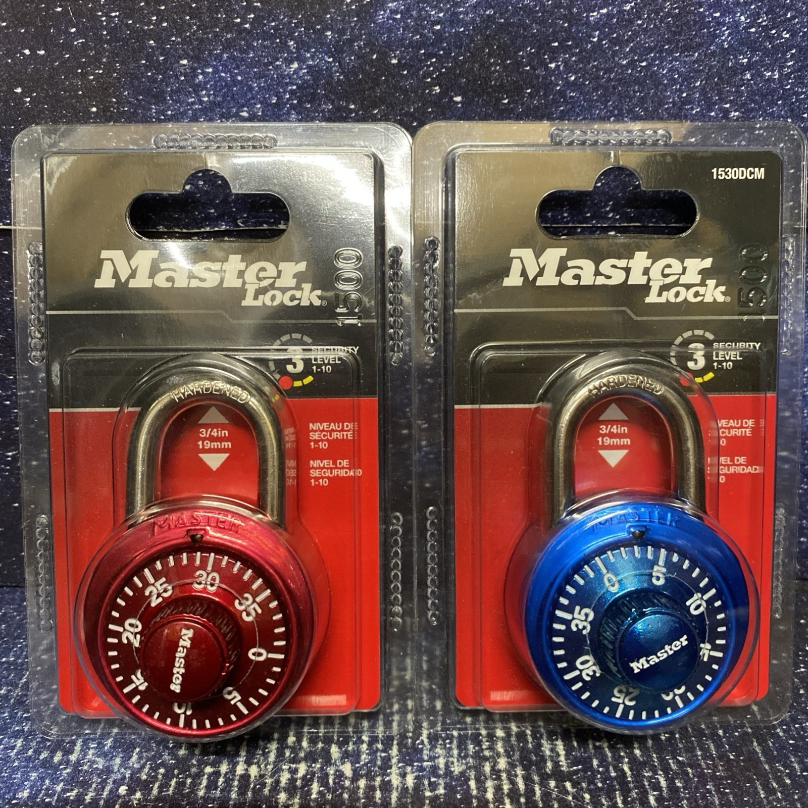 Lot of 2 MASTER LOCK COMBINATION Lock Anti Shim SCHOOL LOCKER BIKE 1514D