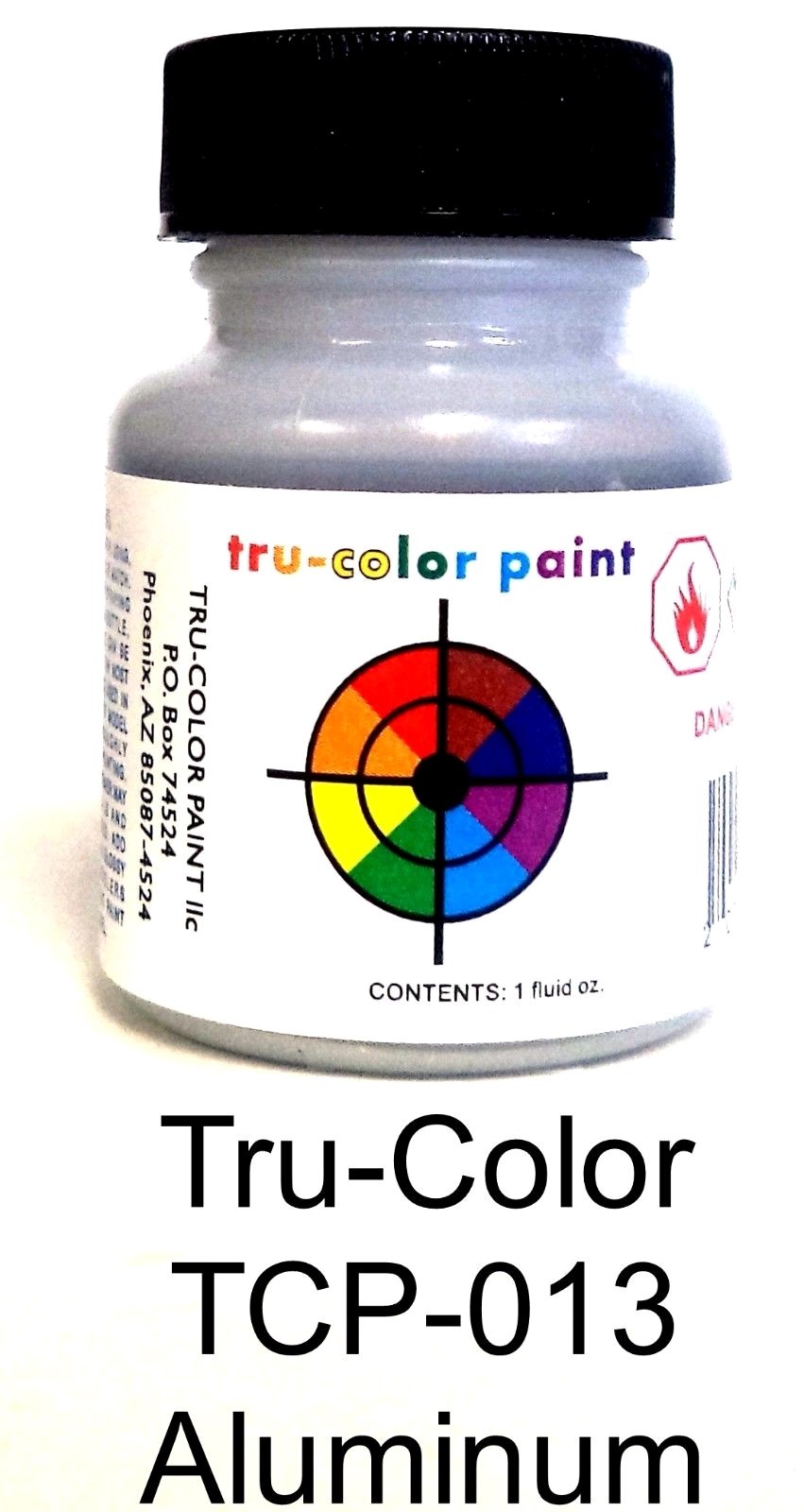 Tru-Color TCP-013 Aluminum 1 oz Paint Bottle