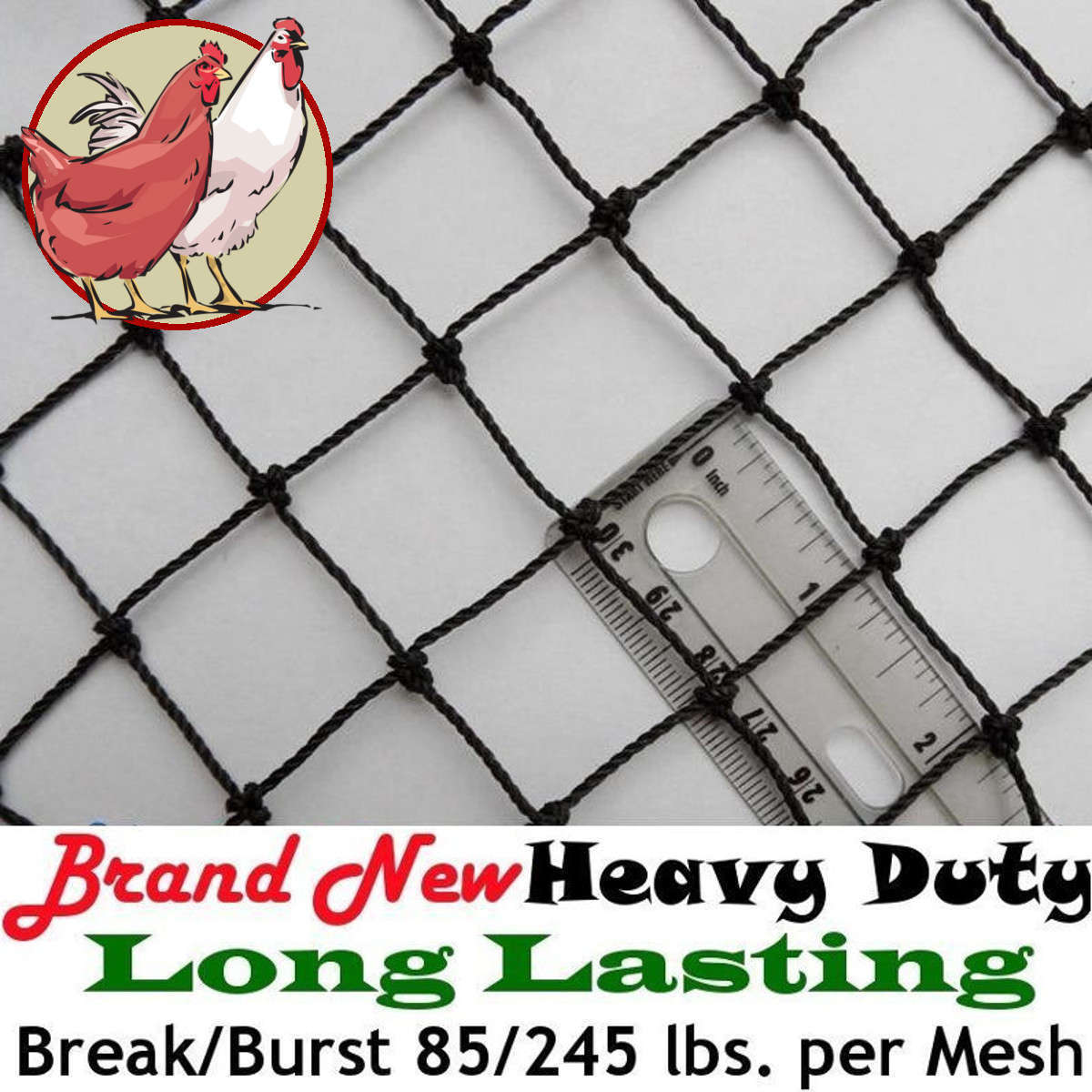 Pinnon Hatch Farms Garden and Poultry Protection Netting - Long Lasting!