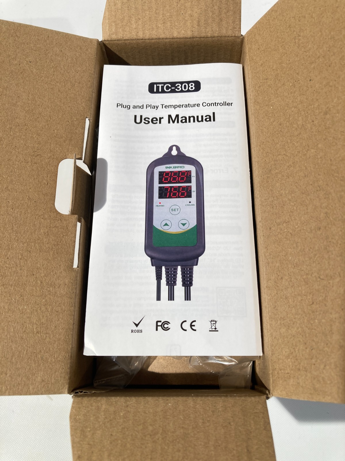 Inkbird ITC-308 Digital Temperature Controller Thermostat Remote NON-WIFI, READ