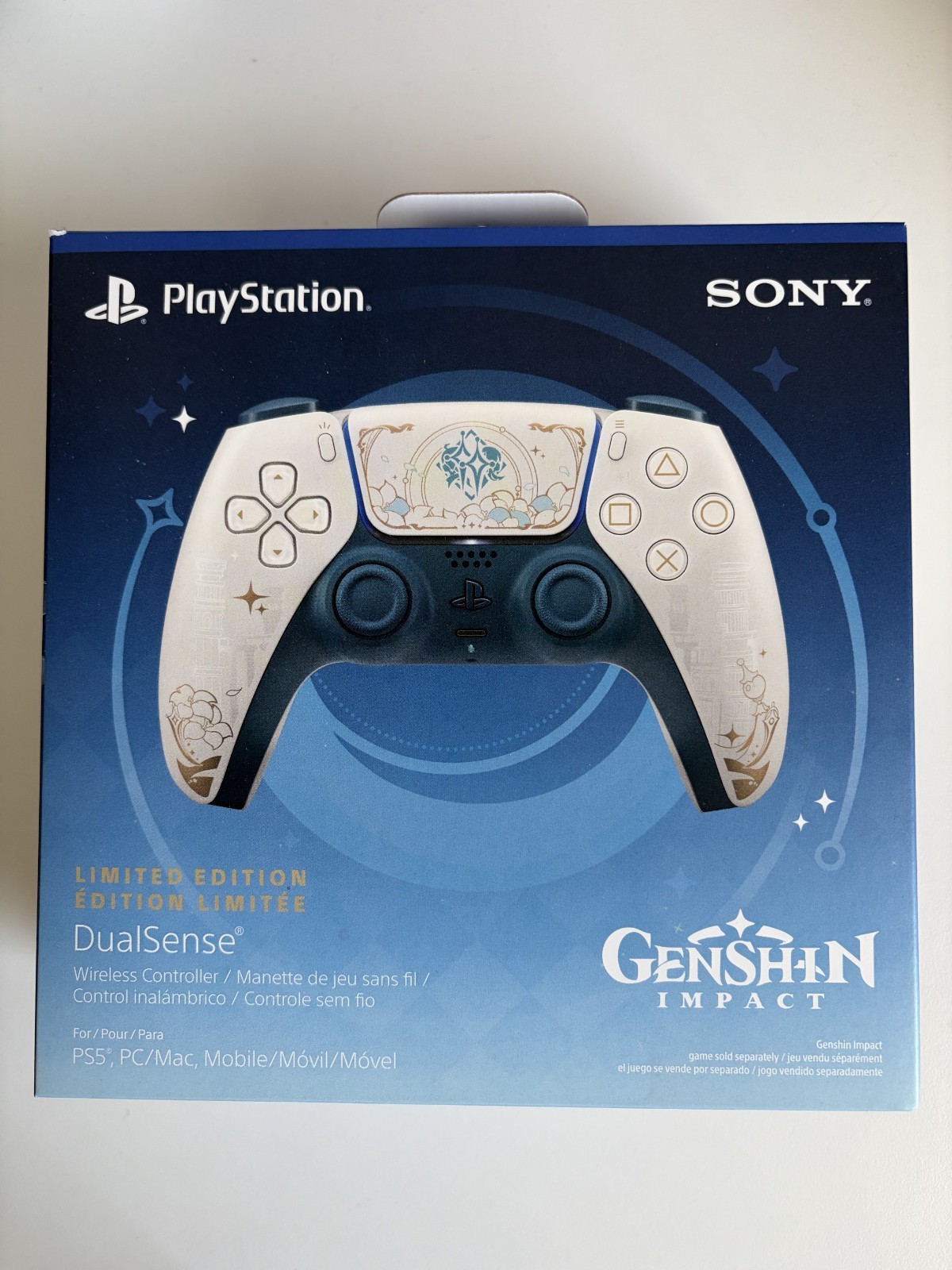 Genshin Impact DualSense Wireless Controller PlayStation Gaming PS5 Brand New