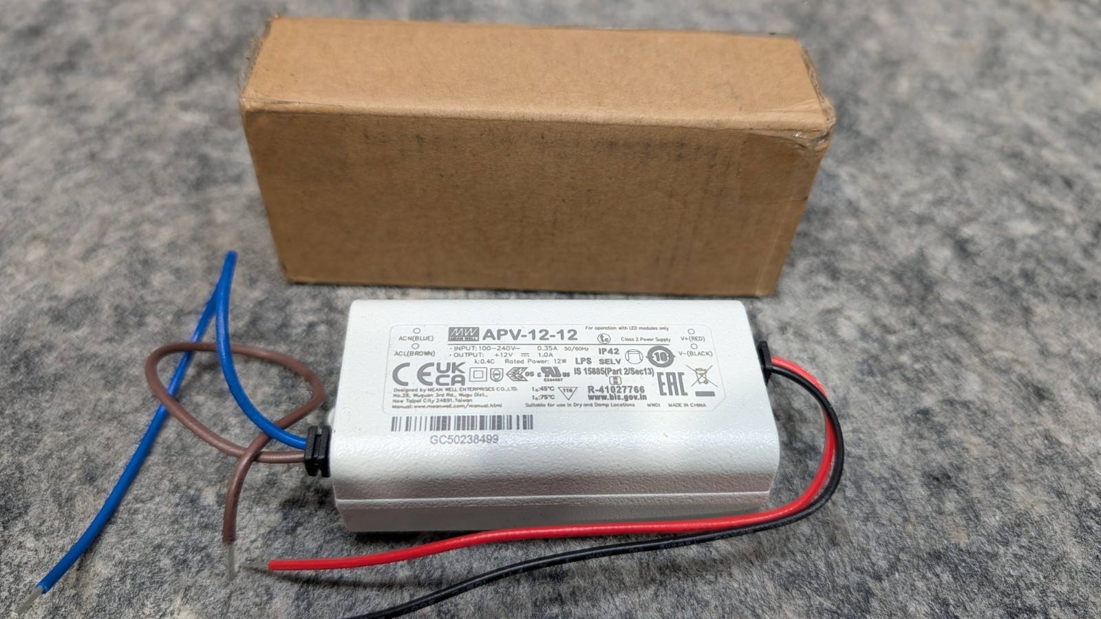 Mean Well APV-12-12 APV-12 Series 12W Single Output Switching Power Supply 🔥New