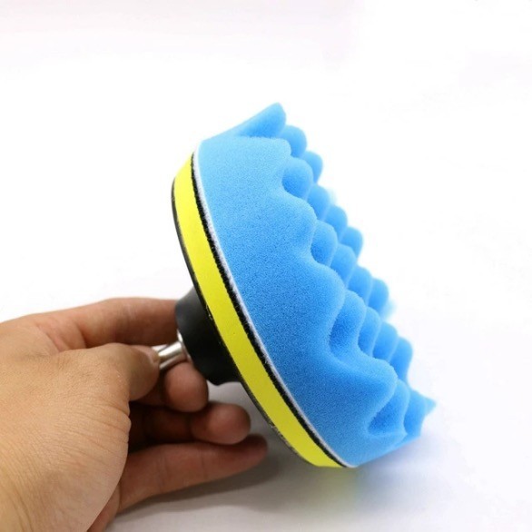 8Pcs 5 Inch Polishing Pads Sponge Waxing Foam Buffing Kit Car Polisher for Drill