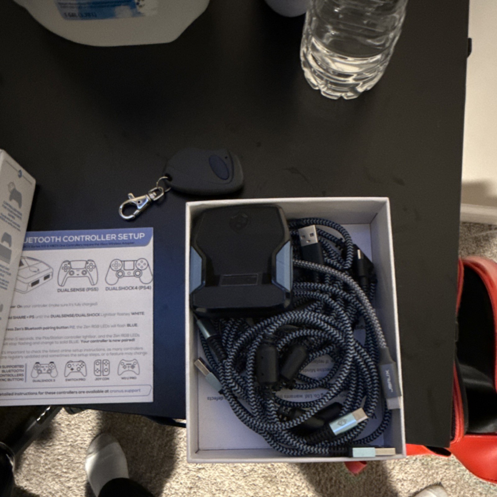 Cronus Zen USB Gaming Adapter Bundle with USB Cables & Keychain Remote