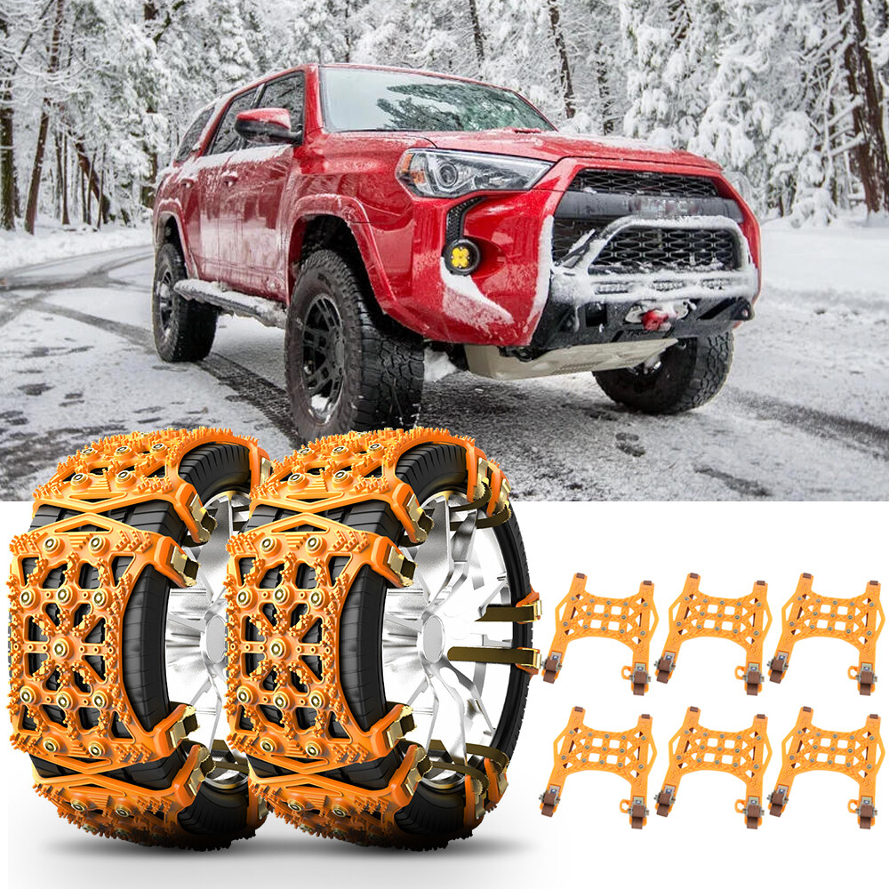 6x For Toyota RAV4 4Runner Tire Snow Chains Anti-Skid Emergency Winter Driving