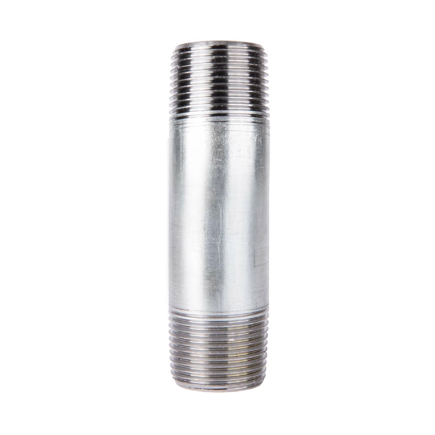 BK Products 566-045AH Malleable Galvanized Steel Nipple 1-1/4 MPT x 4-1/2 in.