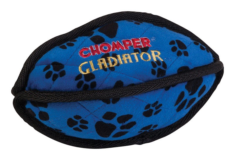 Boss Pet Chomper Gladiator Tuff Football Toy for Pets, Assorted Colors
