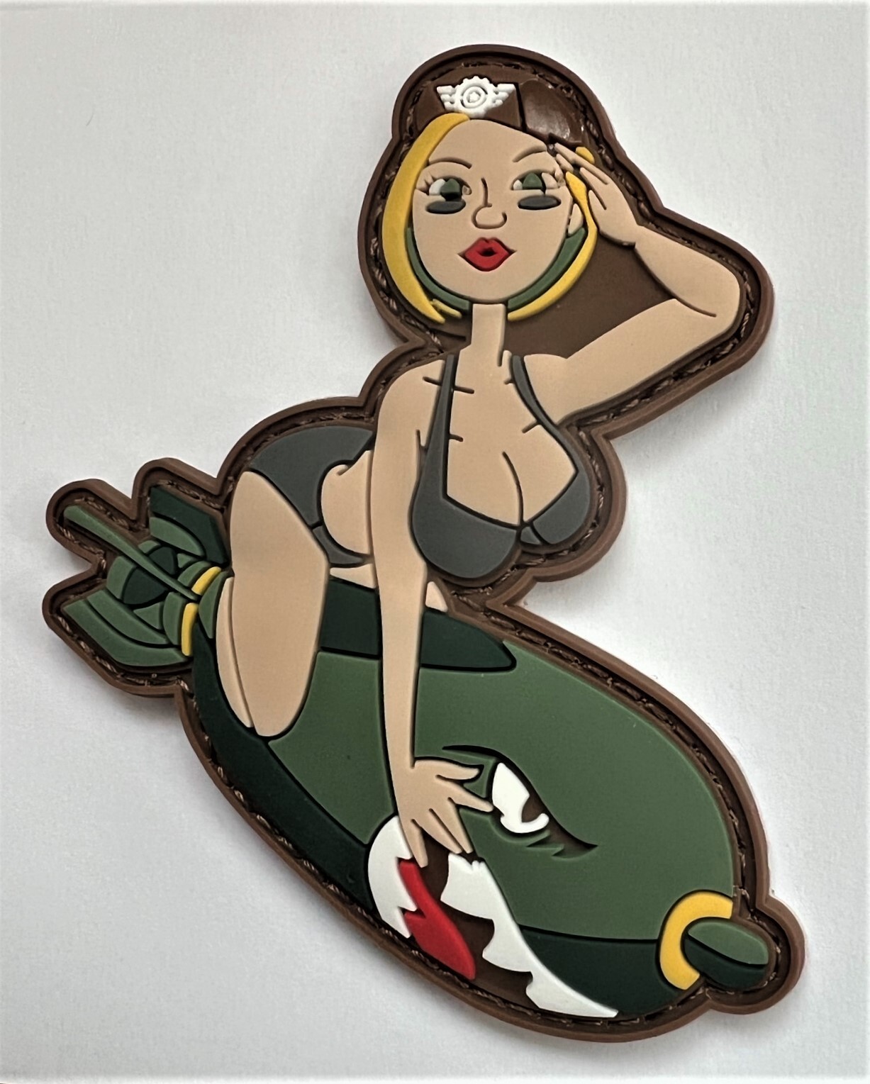 Bomb Babe PVC Patch (SEAL Recon SOI Topgun F35 Infantry Special Forces) In92