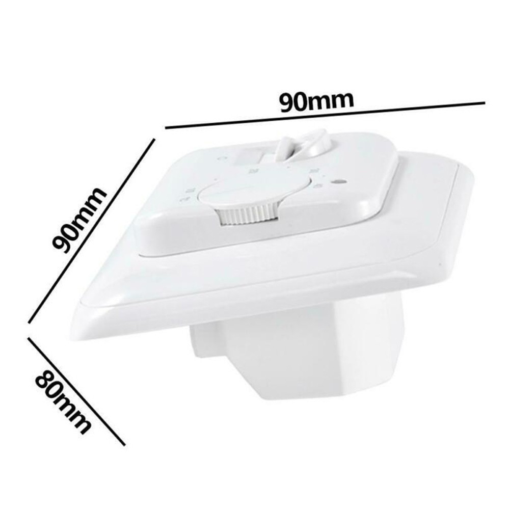 Electric UnderFloor Heating Thermostat Control Switch+ Floor Sensor White 16A
