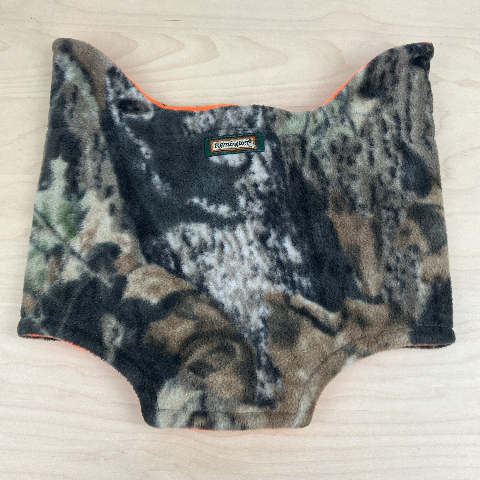 Remington Mossy Oak Break Up Reversible Neck Warmer Gaiter Camo Blaze Orange