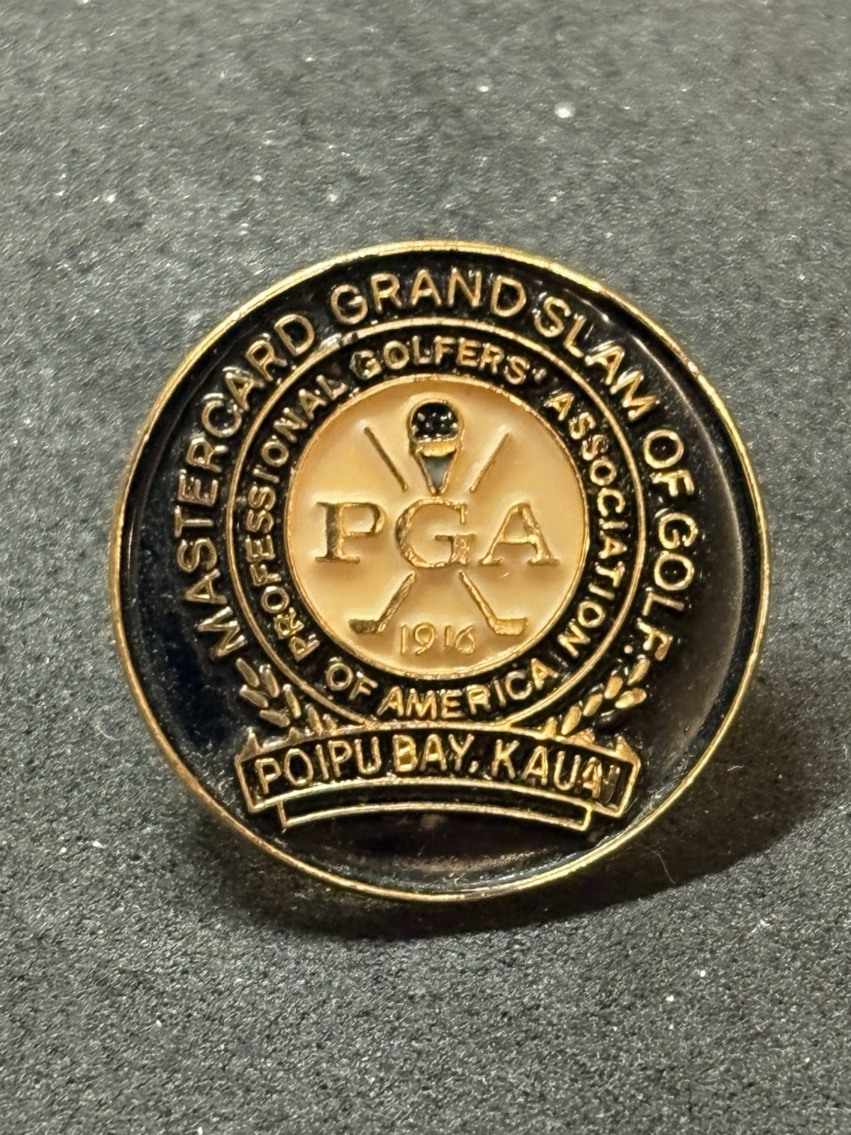 Mastercard Grand Slam Of Golf 3/4" Brass Stem Golf Marker - Poipu Bay Golf Club