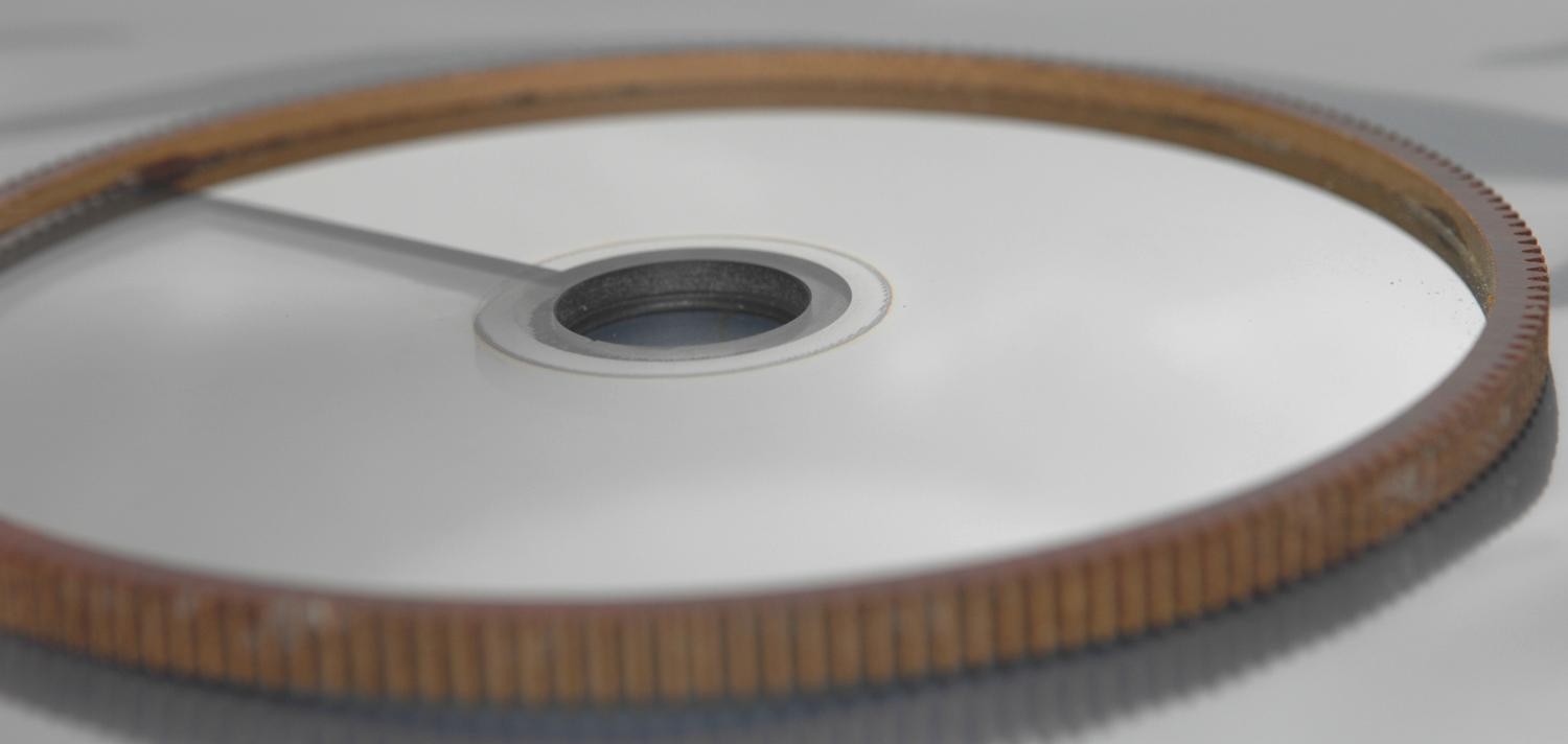 6.2" OD CIRCULAR VARIABLE ATTENUATOR / ND FILTER, GEARED RIM
