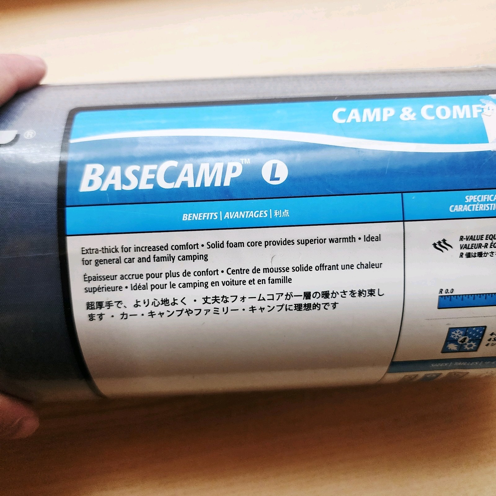 Therm-a-Rest Basecamp Self-Inflating Camping Sleeping Pad - Large