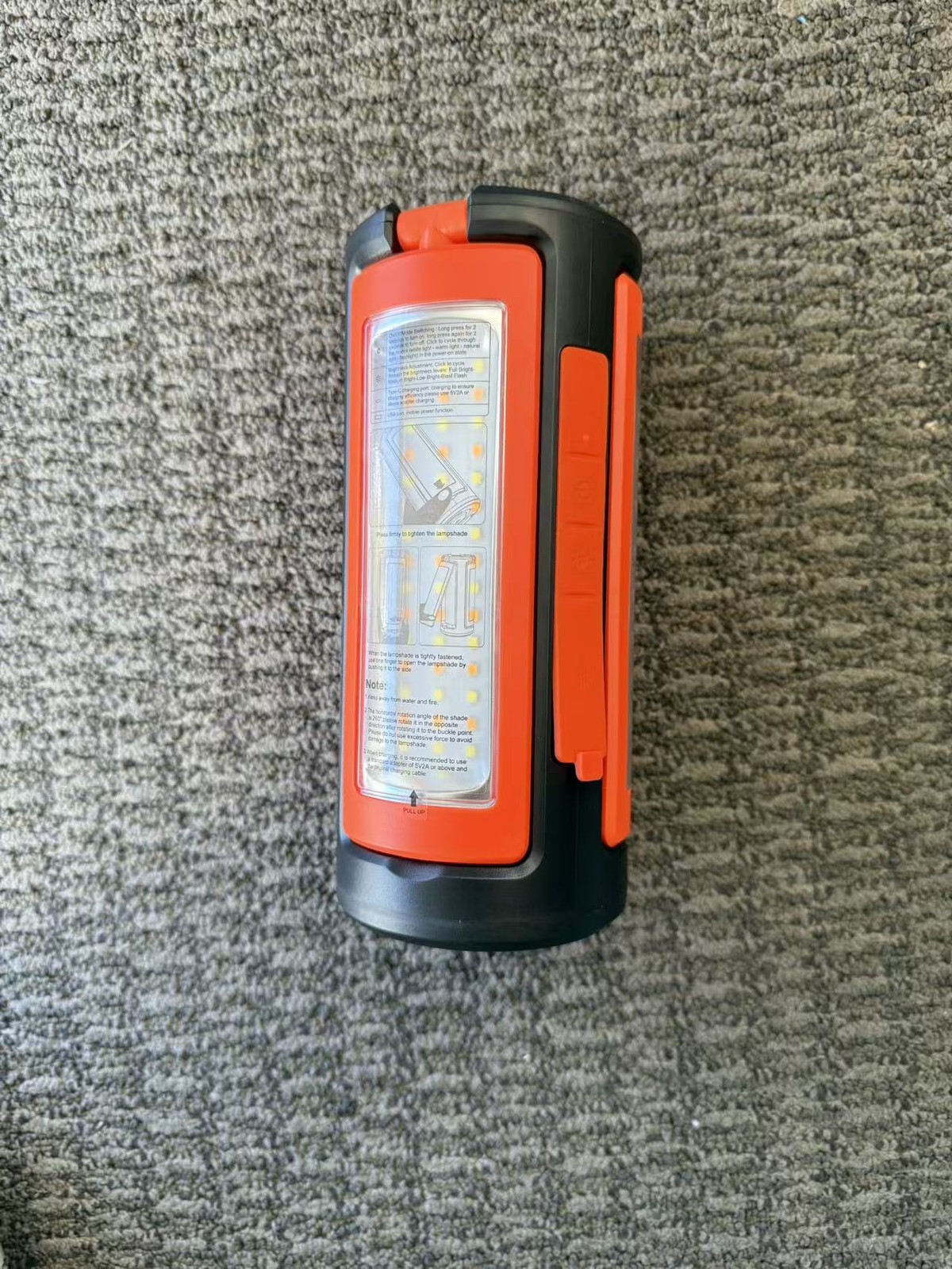 3-Head Rechargeable LED Camping Light 10000mAh, 67" Adjustable Stand, Tripod