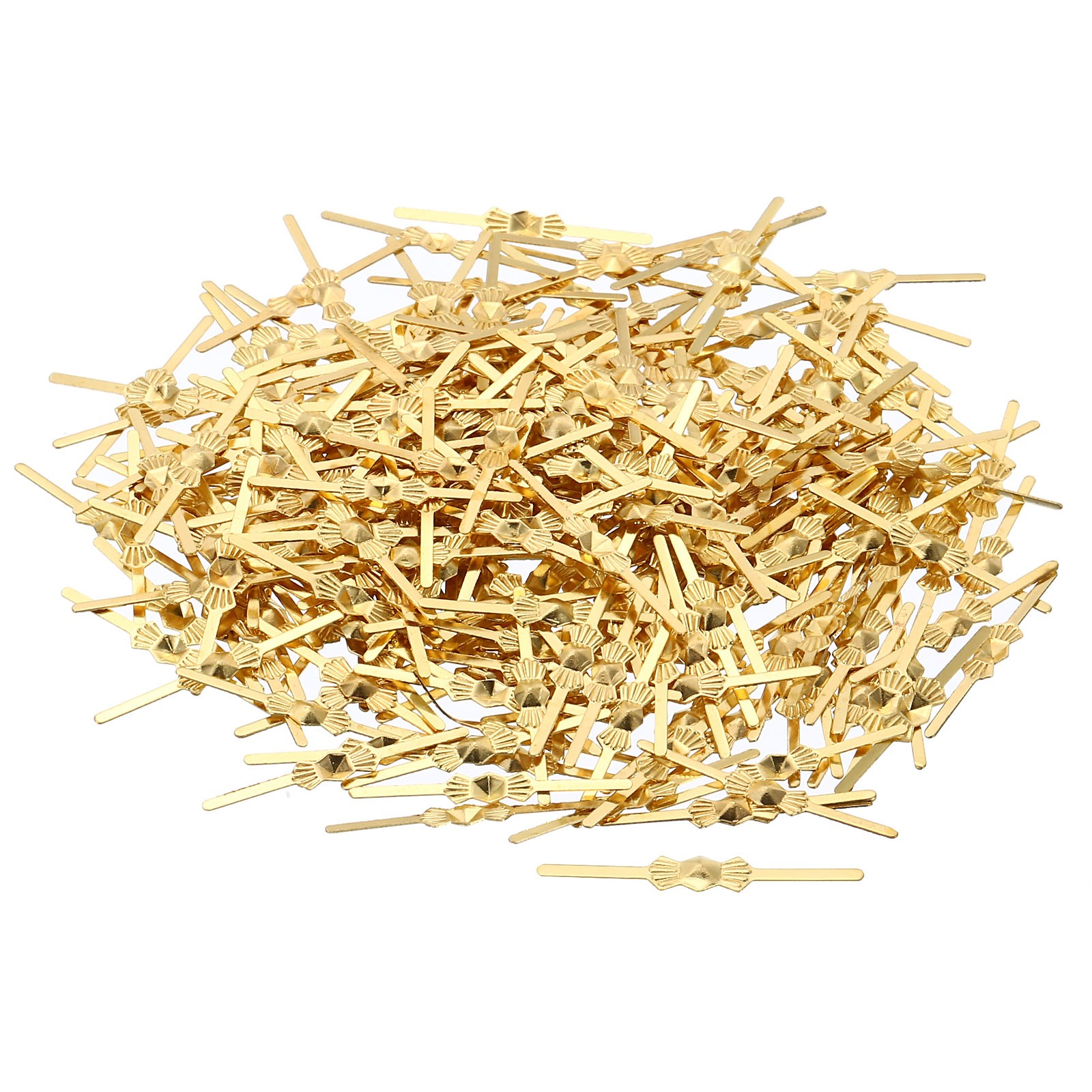300Pcs 25mm/1" Length Chandelier Connector Clip Chandelier Bowtie Pin Golden