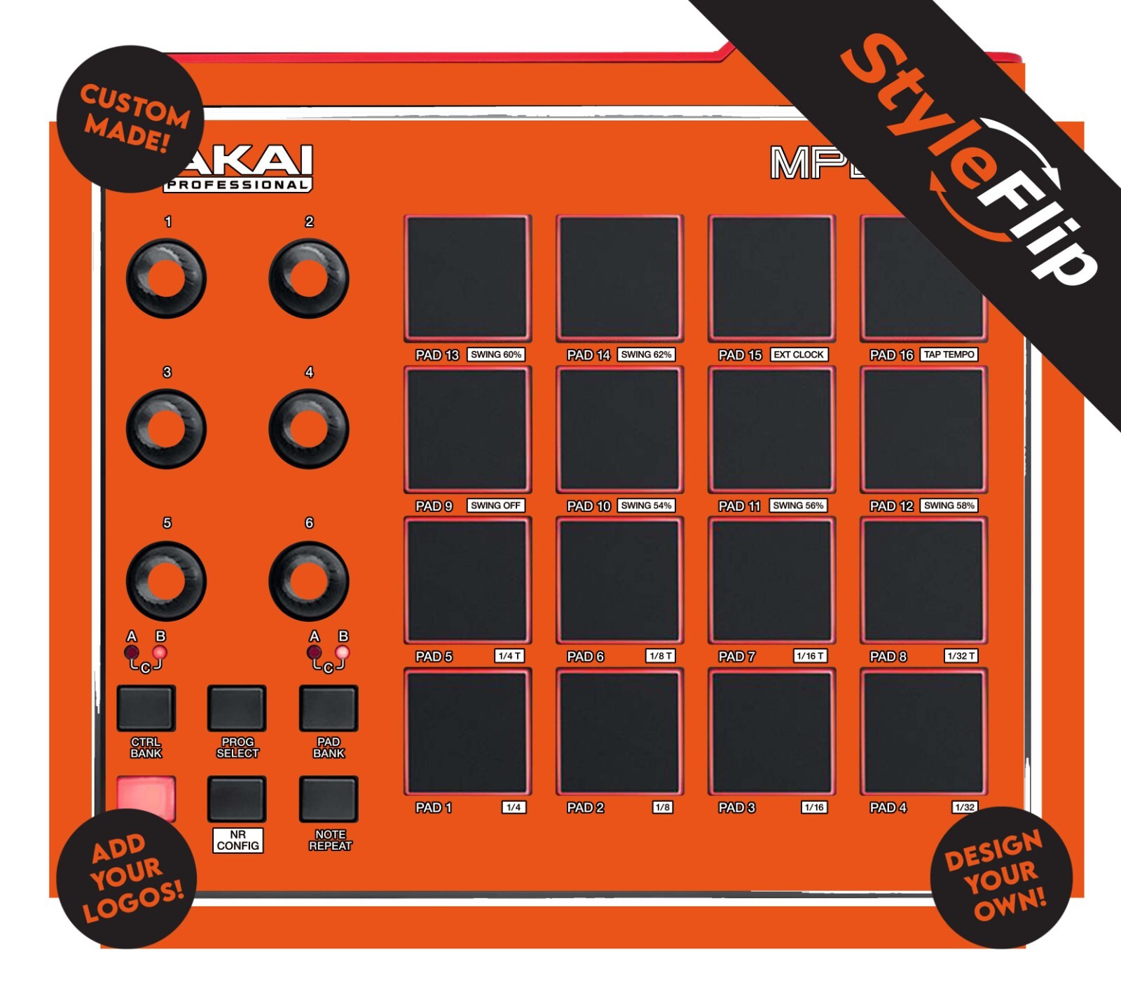 Akai MPD 218 Skin | Custom Design | Protective Decal | StyleFlip Skins