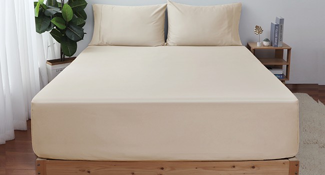 2-Pack Pure Cotton Fitted Sheet King Size, 600 Thread Count 16" Deep Pocket