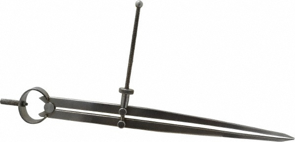 Groz 10 Inch Leg, Spring Joint, Steel, Polished, Divider