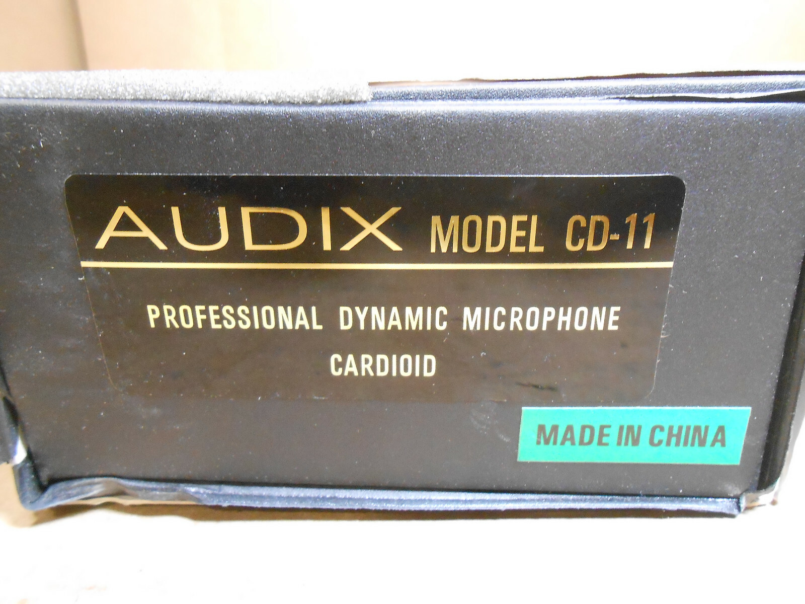 AUDIX MODEL CD-11 CARDIOID PROFESSIONAL DYNAMIC MICROPHONE