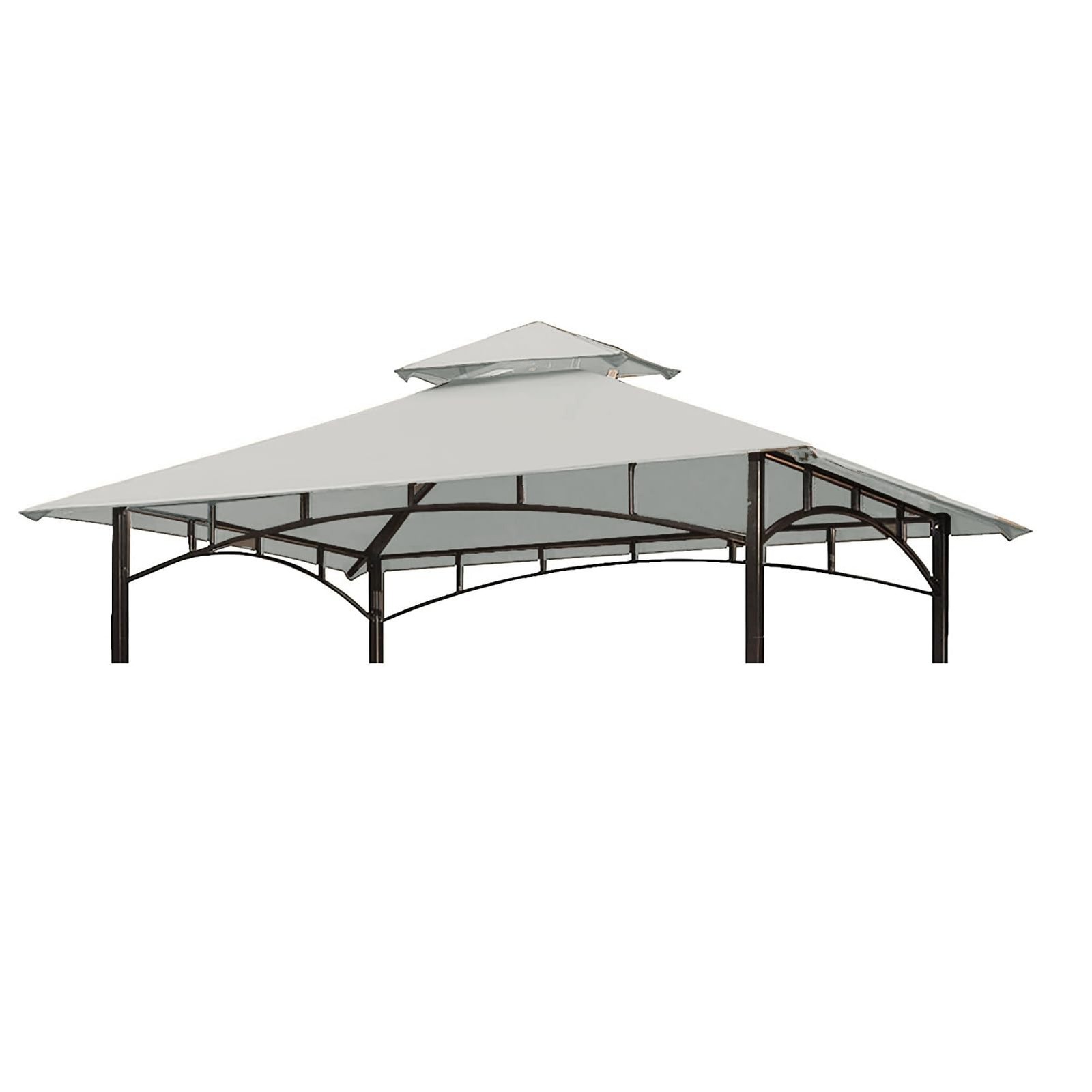 Grill Gazebo Replacement Canopy Top - Wonwon 5x8 Roof Double Gray