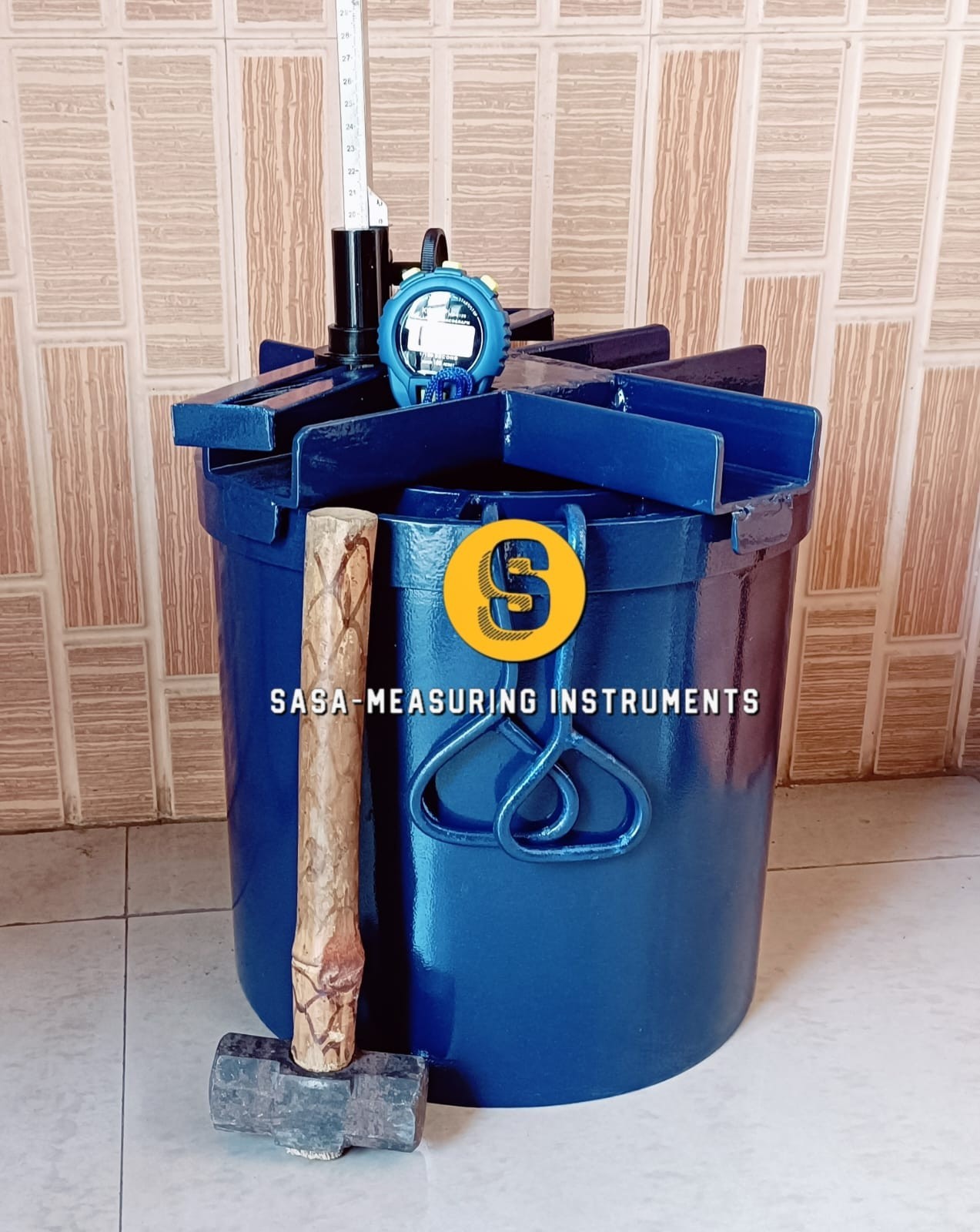 Double Ring Soil Infiltrometer with Driving Plate, Gauge & Float Industrial use