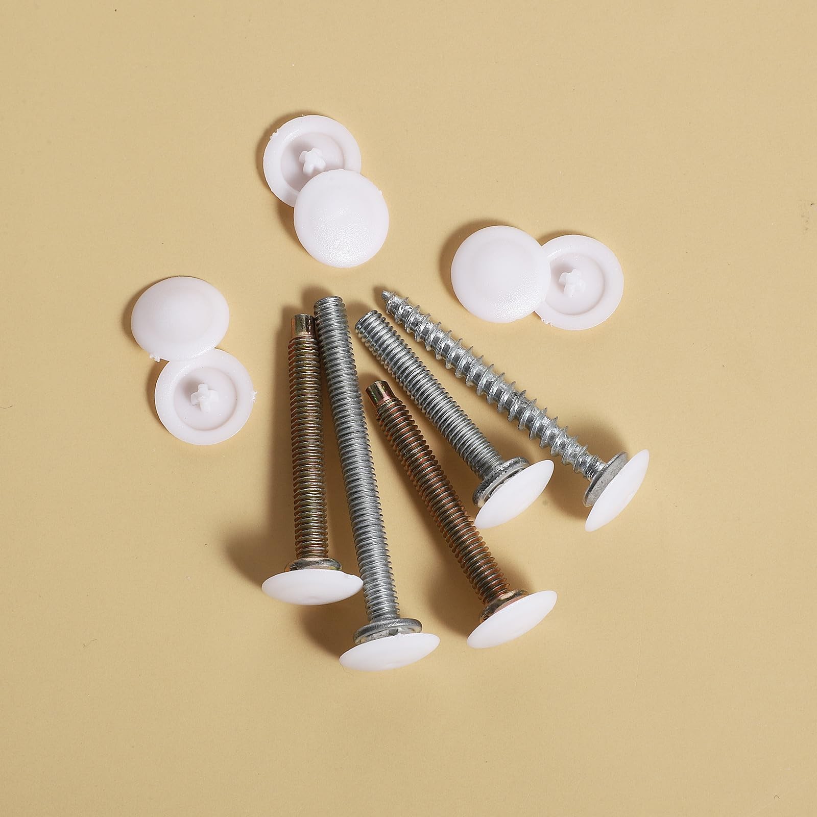 150 Pcs Waterproof White Screw Cap Covers for 7-8mm Self Tapping Screws
