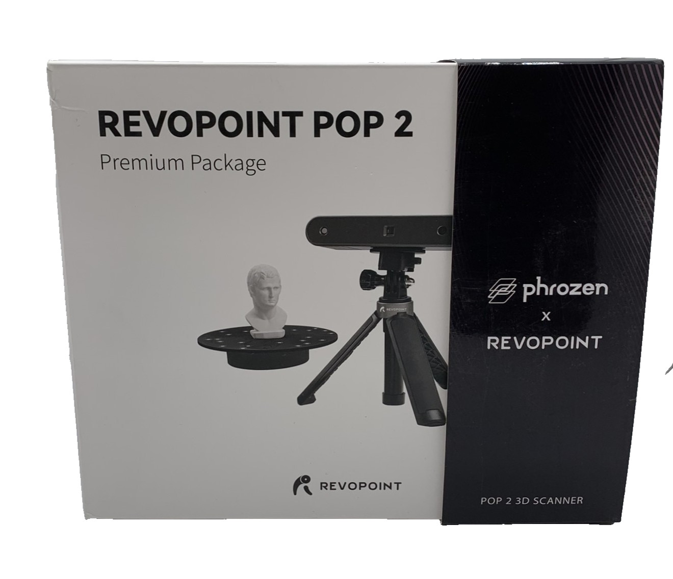 Revopoint POP 2 Premium 3D Scanner 0.05mm Precision, Turntable, & Stabilizer