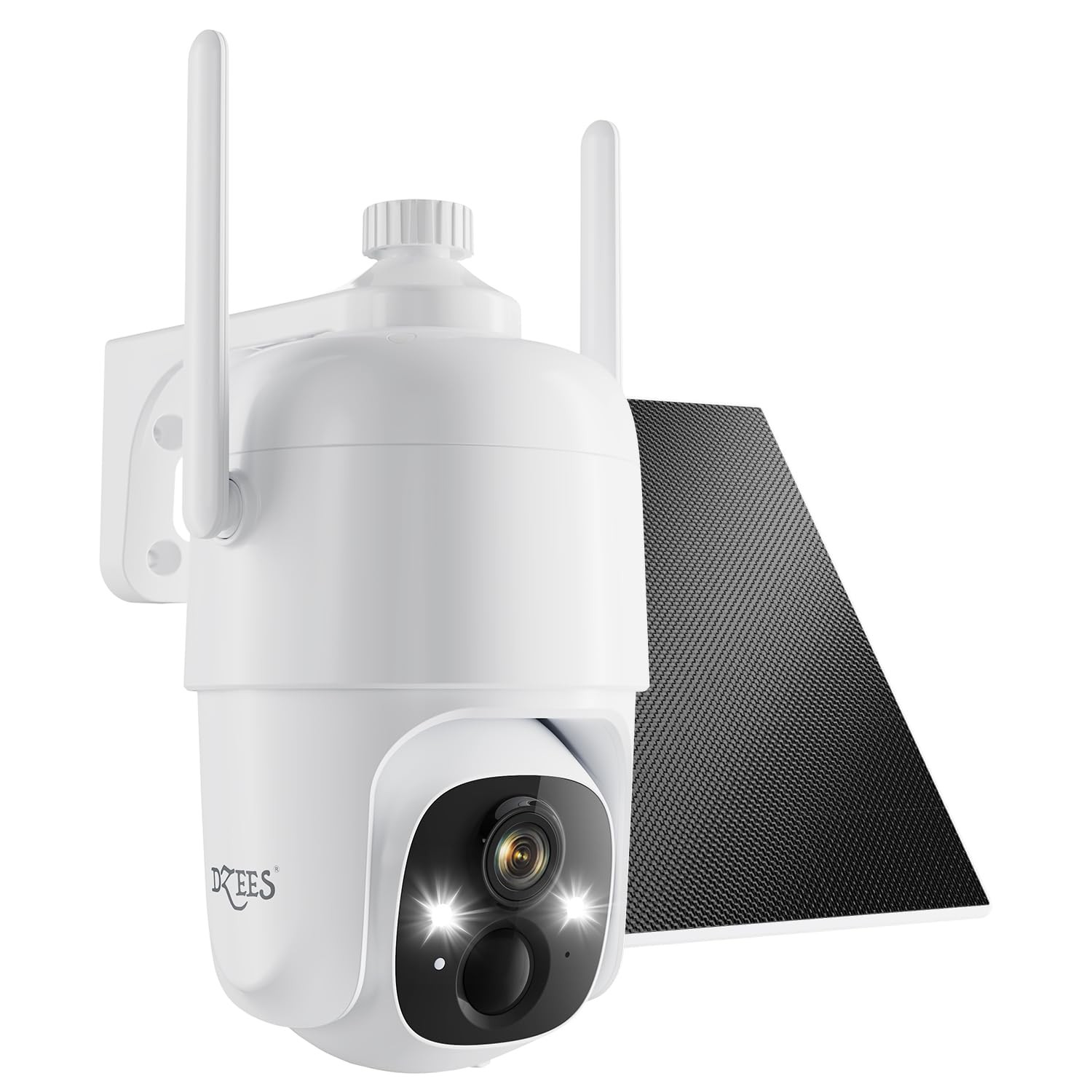 Security Cameras Wireless Outdoor, 2K Pan/Tilt 360° View Solar/Battery Powere...