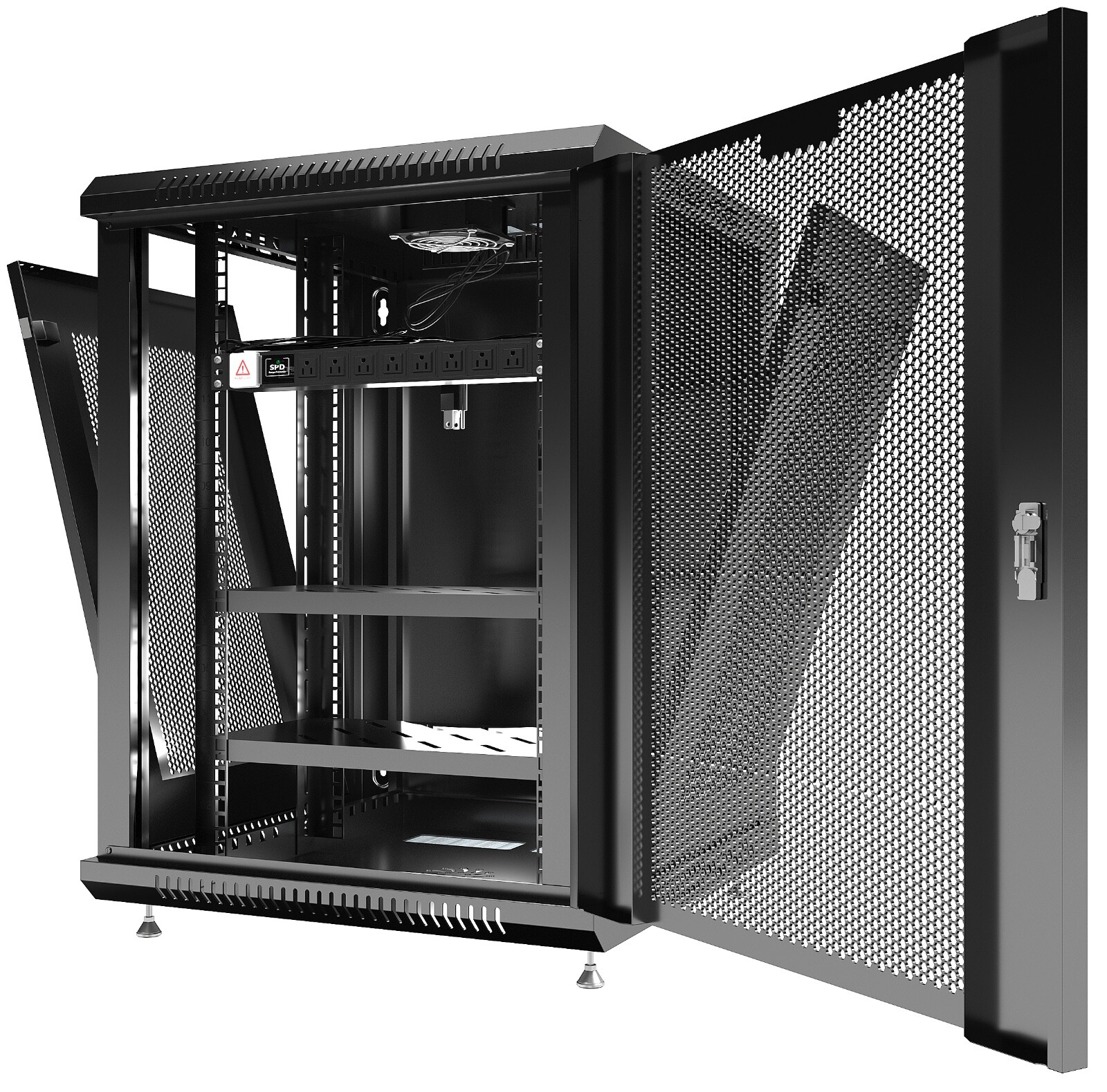 15U Sysracks Wall Mount IT Data Network Server Rack Cabinet Enclosure 24" Depth